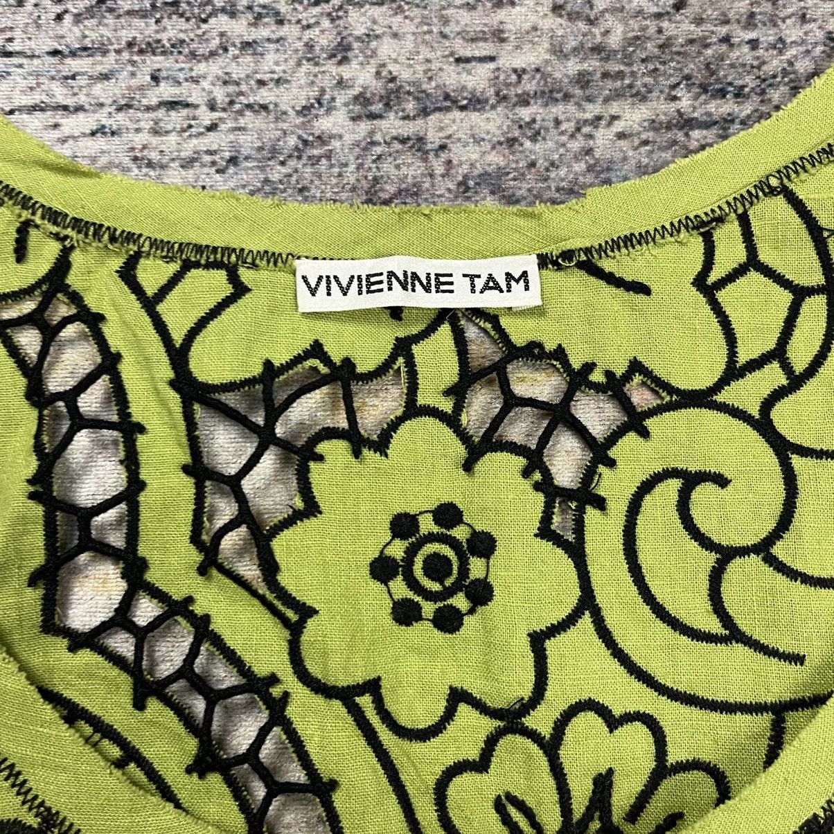 Designer 1990s Vivienne Tam - LSD Flower Top Size M / US 6-8 / IT 42-44 - 7 Thumbnail