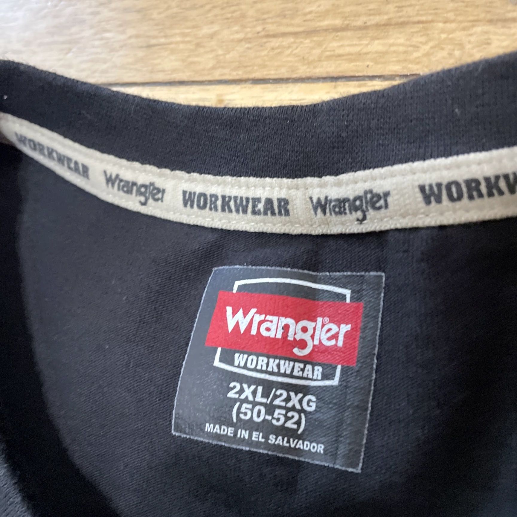 Wrangler Wrangler Workwear Black Pocket Logo Shirt Men 2XL Western Cowboy Y2K Streetwear Shirt Size US XXL / EU 58 / 5 - 6 Thumbnail