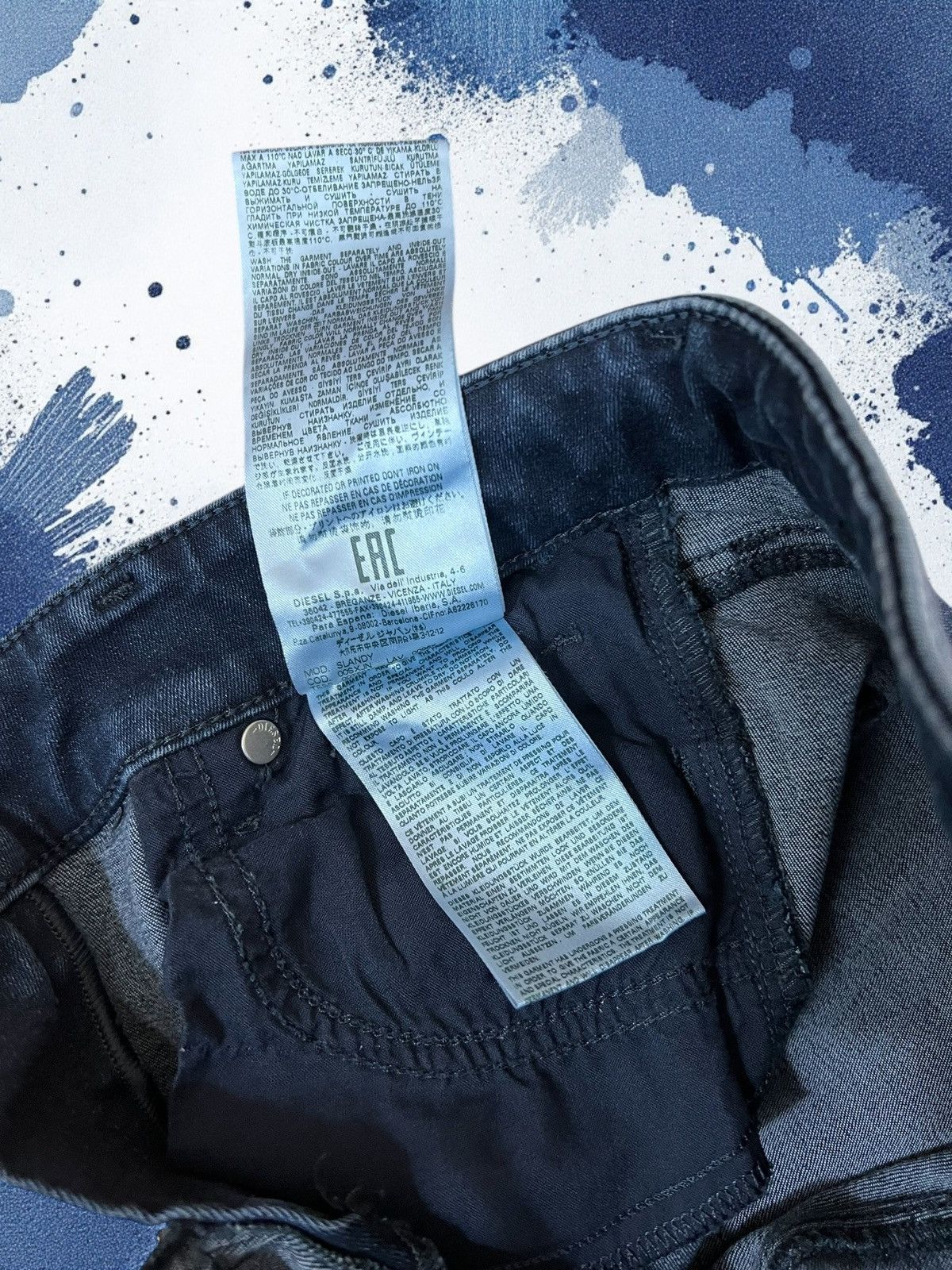 Diesel Diesel Slandy 0096K super slim skinny jeans size W25 L32 Size 25" / US 0 / IT 36 - 8 Thumbnail