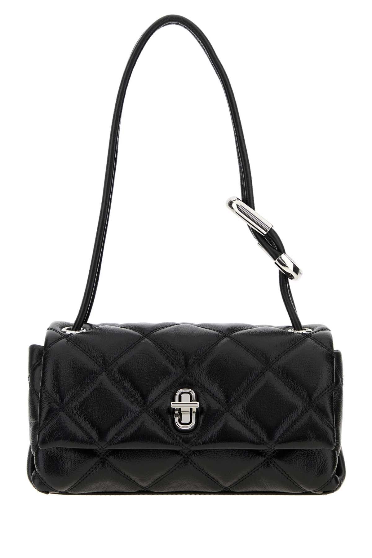 Marc Jacobs Black Leather The Quilted Mini Dual Shoulder Bag Size ONE SIZE - 1 Thumbnail