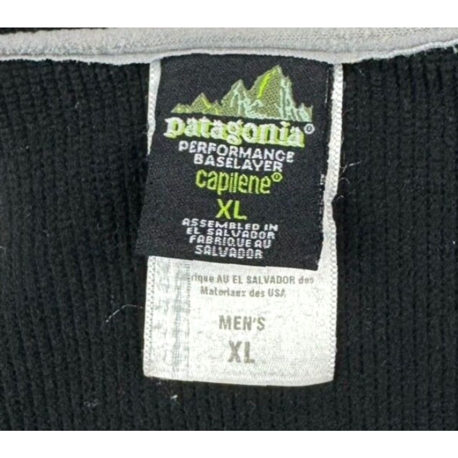 Patagonia Patagonia Capilene Base Layer L/S T-Shirt Black XL Men Crewneck Long Sleeve Polyester Stretch Base Layer Pullover Athletic Shirts Size US XL / EU 56 / 4 - 3 Thumbnail