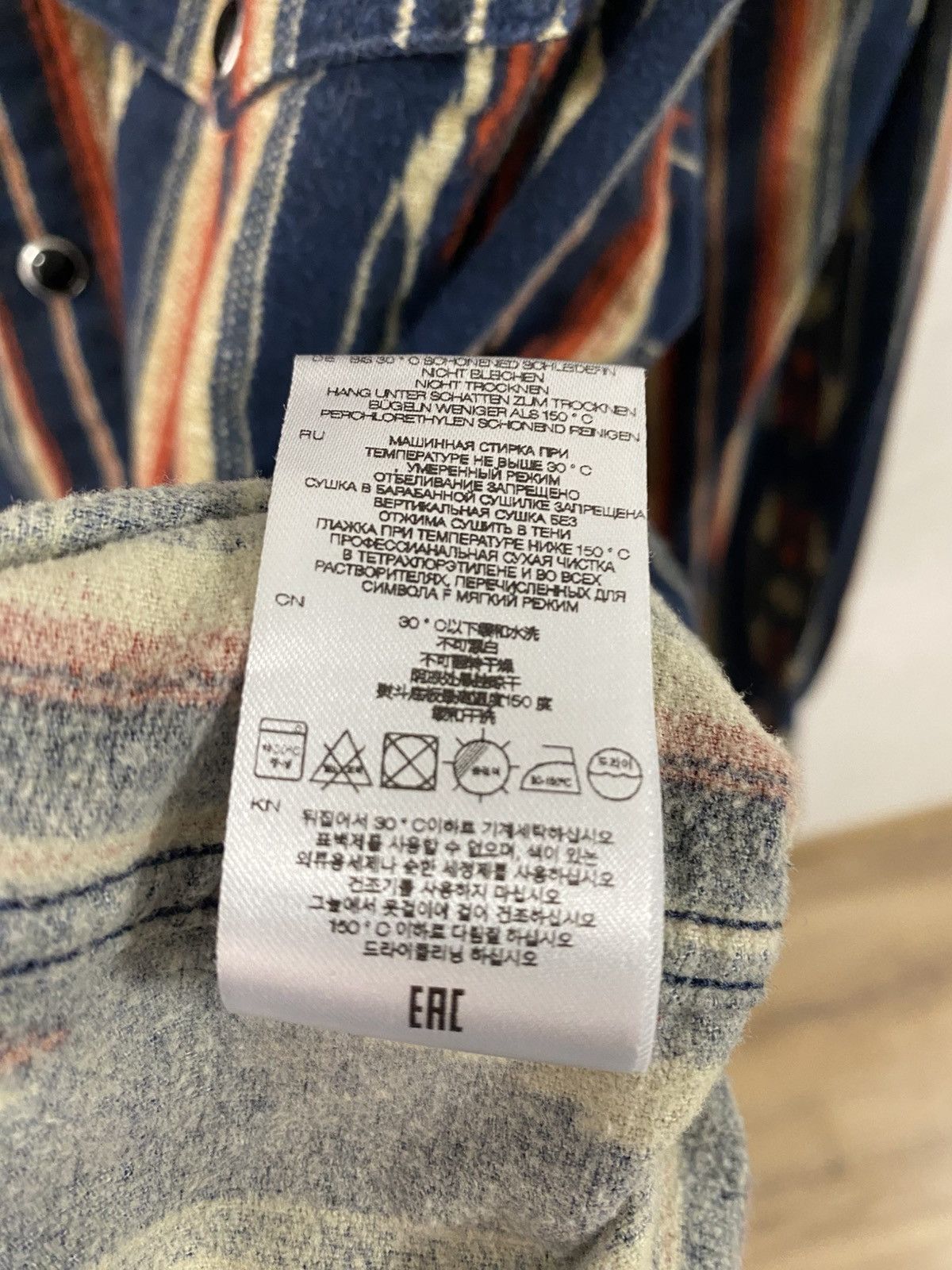 Iro Iro Aztec Print Button Shirt Navajo Print Cowboy RRL Style Size US XL / EU 56 / 4 - 6 Thumbnail