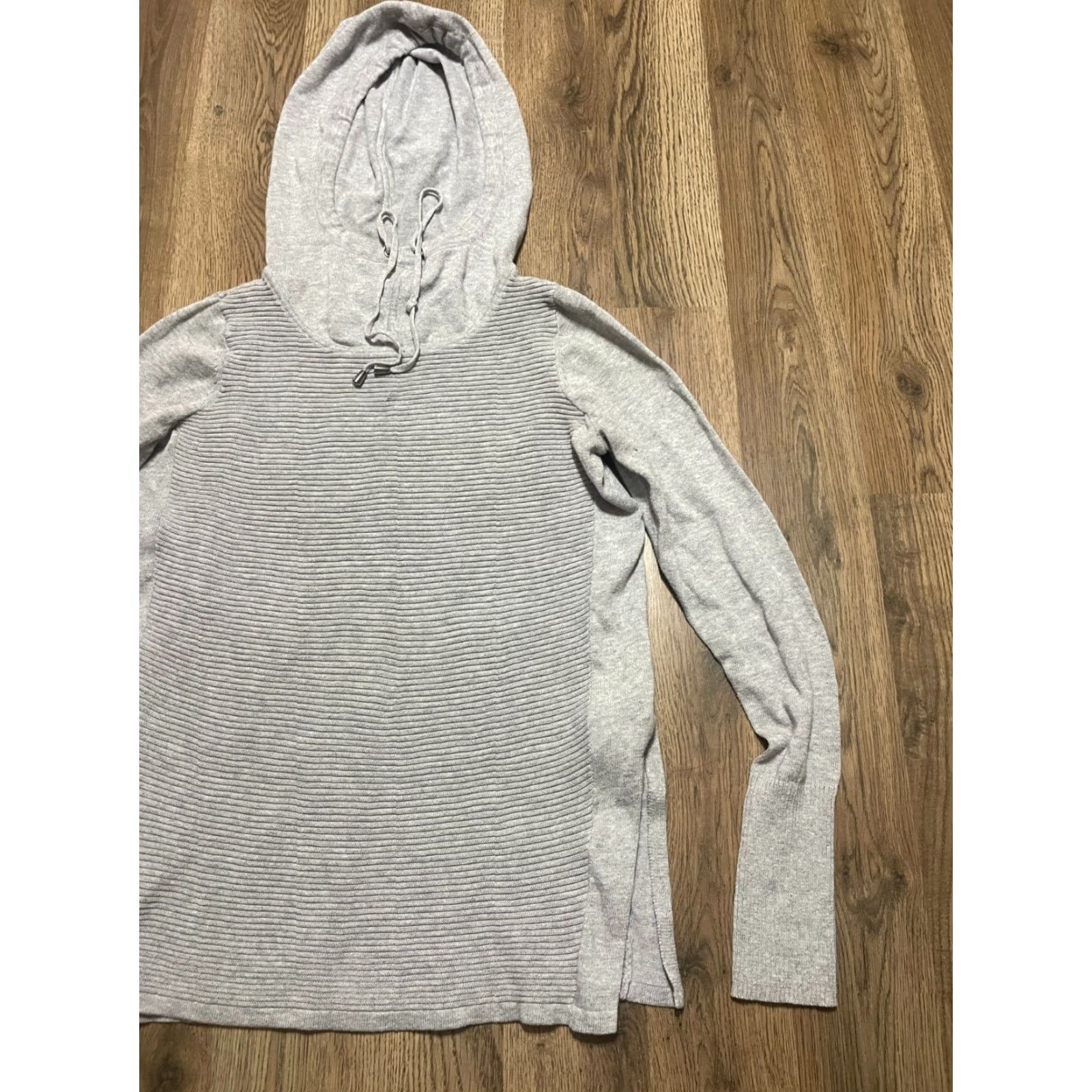 Vintage Artisan NY Hoodie Women’s Size Small Gray Pullover Ribbed Long Sleeve Activewear Regular Fit Size S / US 4 / IT 40 - 4 Thumbnail