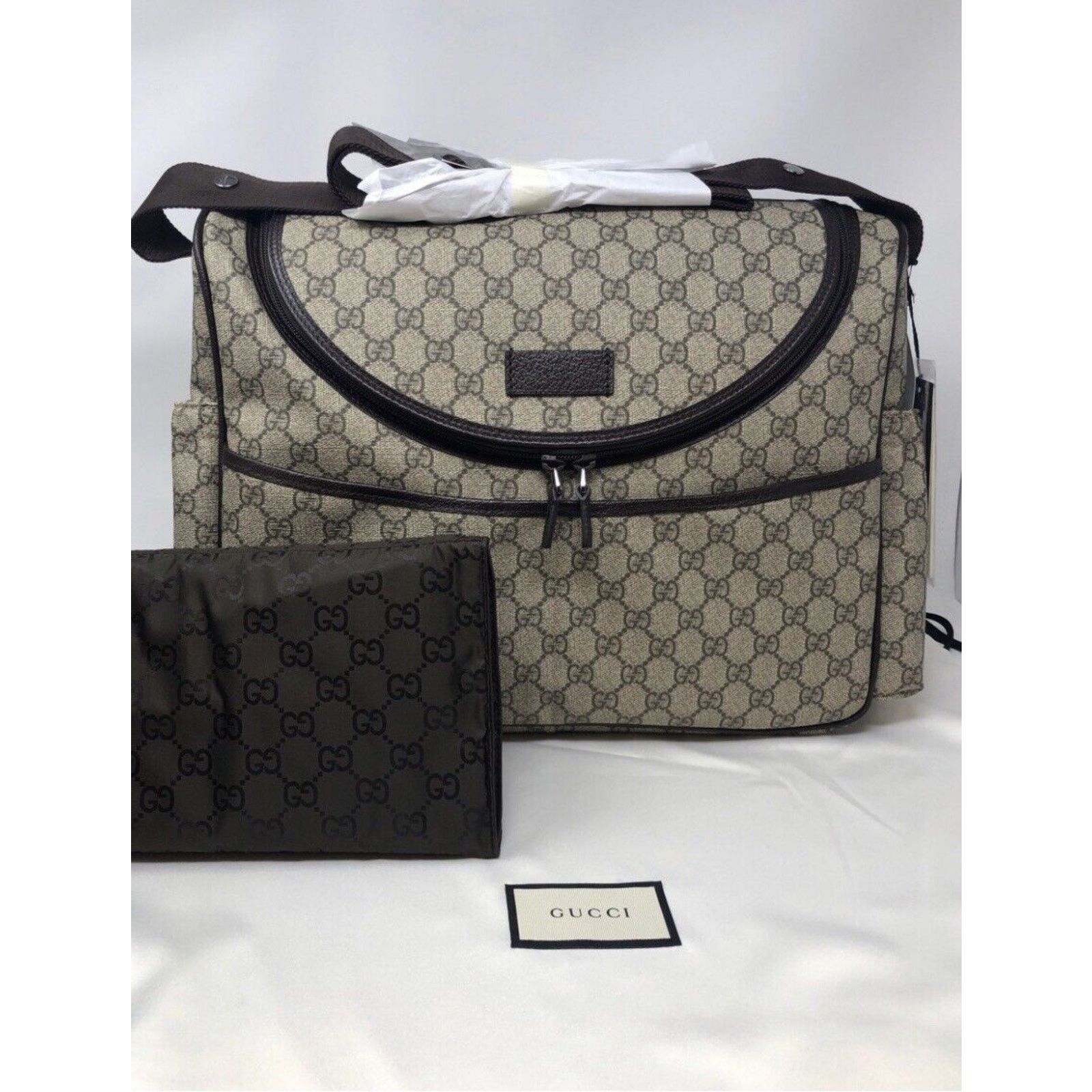 Gucci New Authentic GUCCI GG Supreme Diaper Bag Brand New! Size ONE SIZE - 4 Thumbnail