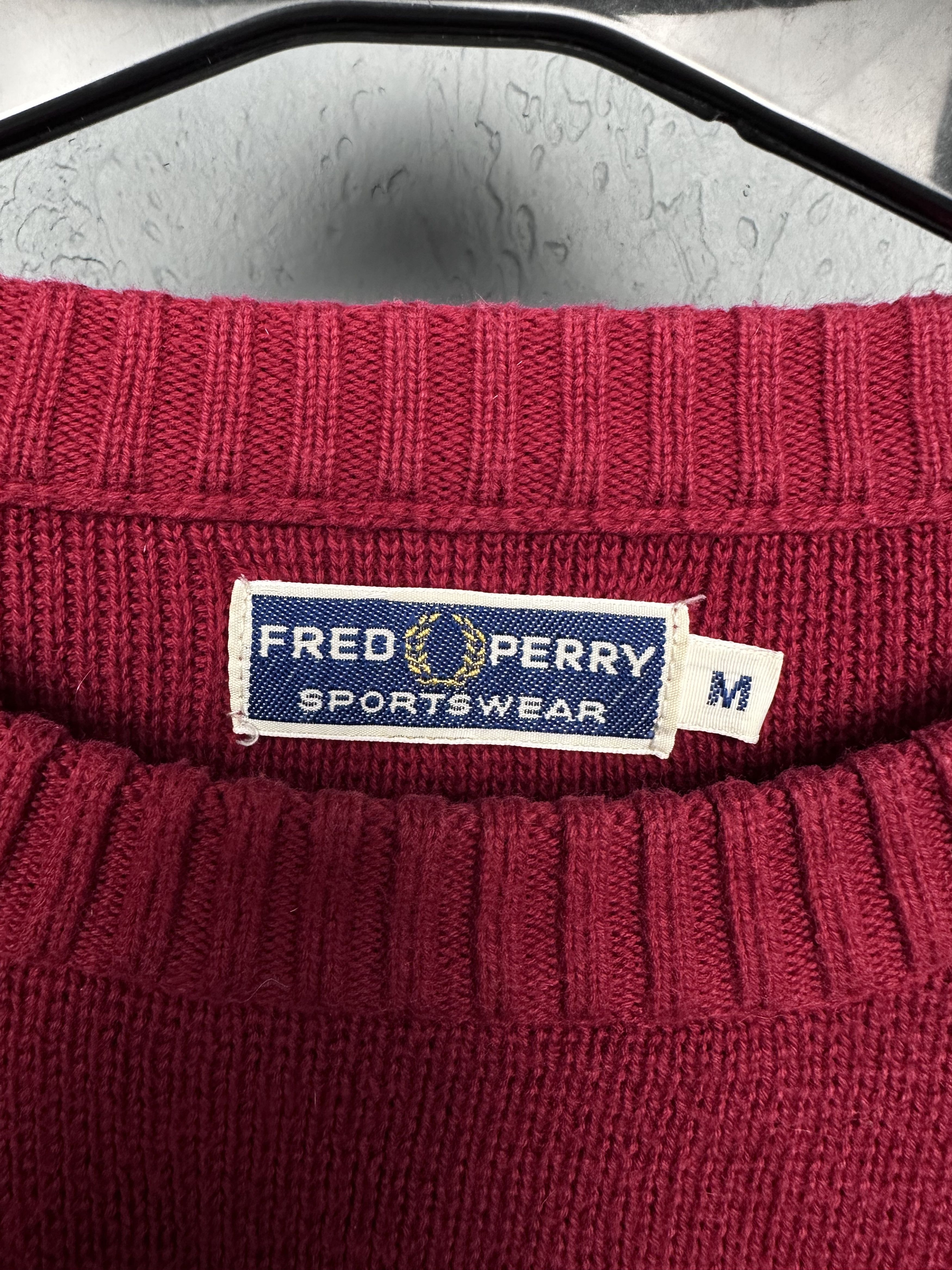 Fred Perry Fred Perry Vintage Mens Crew Neck Knit Sweater Size US M / EU 48-50 / 2 - 4 Thumbnail