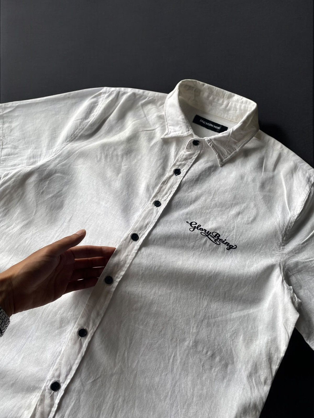 If Six Was Nine × Japanese Brand × Le Grande Bleu (L.G.B.) JACKROSE EMBROIDERY SHIRT BUTTON UP Size US M / EU 48-50 / 2 - 3 Thumbnail