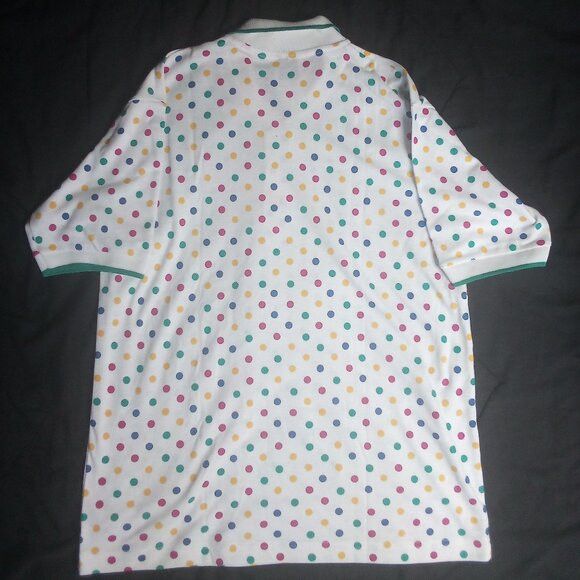 Other Vintage Jason Maxwell Rainbow Polka Dots Polo Shirt Size US M / EU 48-50 / 2 - 6 Thumbnail
