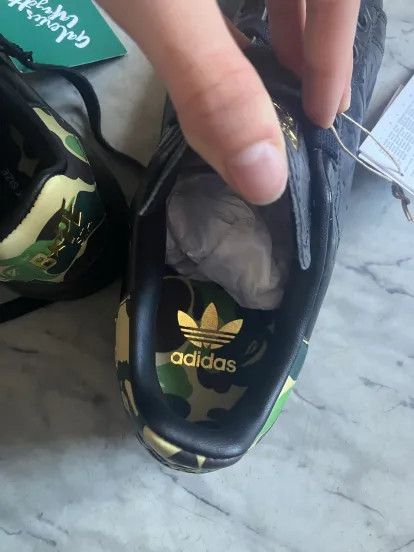 Adidas BAPE x Adidas Stan Smith '30th Anniversary - Black' DS EU 36 Size US 6 / IT 36 - 3 Thumbnail