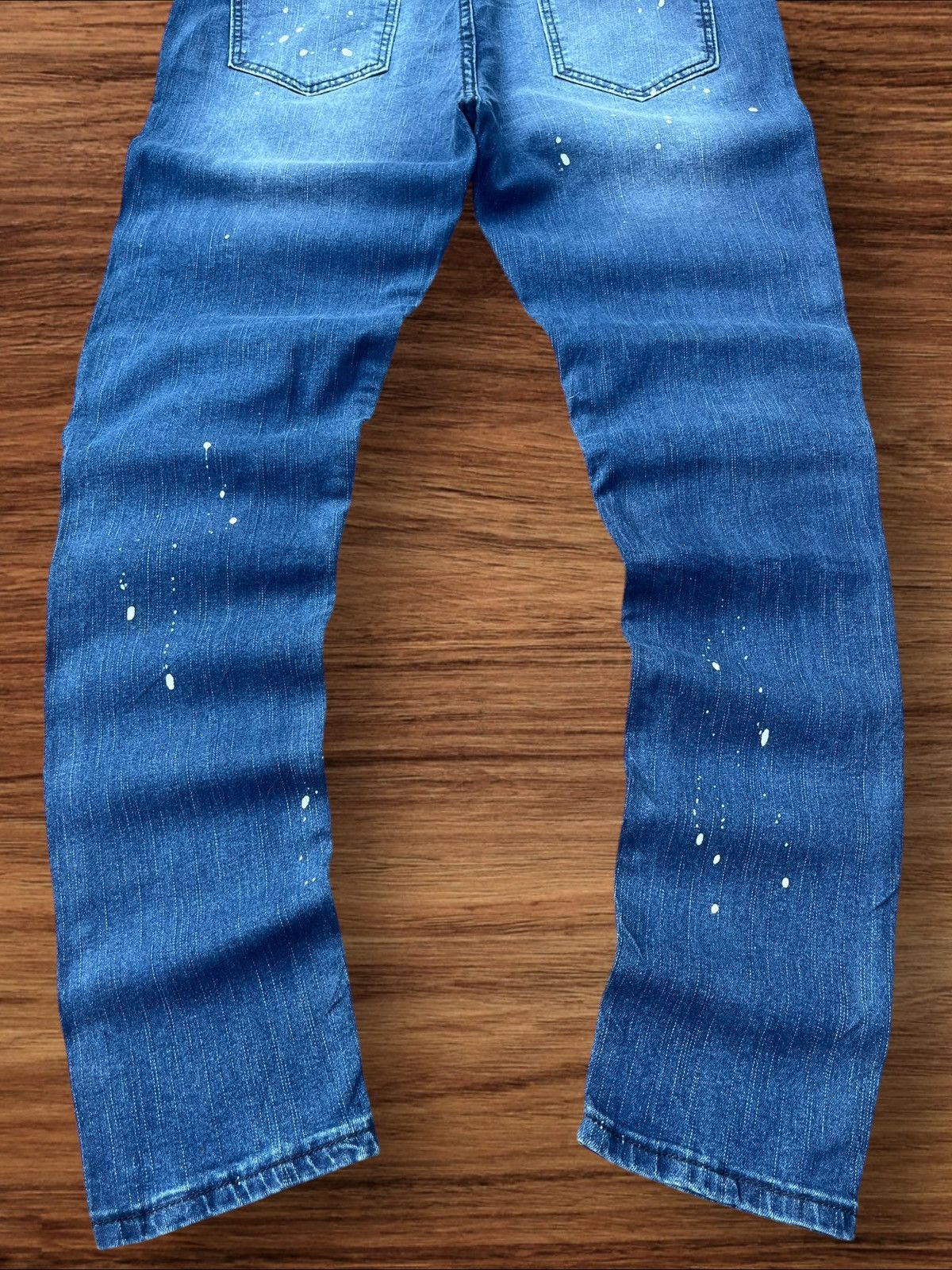 Japanese Brand Vintage Japanese Brand Ripped Destroyed Biker Blue Wash Jean Size US 36 / EU 52 - 8 Thumbnail