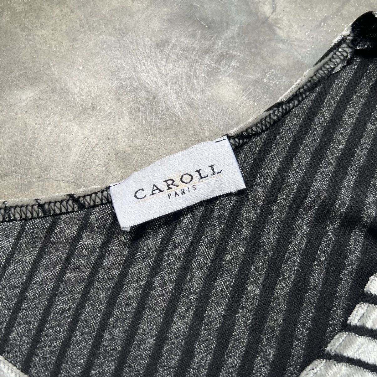Vintage 1990’s Caroll Paris JPG Style Silver Longsleeve Shirt Size M / US 6-8 / IT 42-44 - 6 Thumbnail