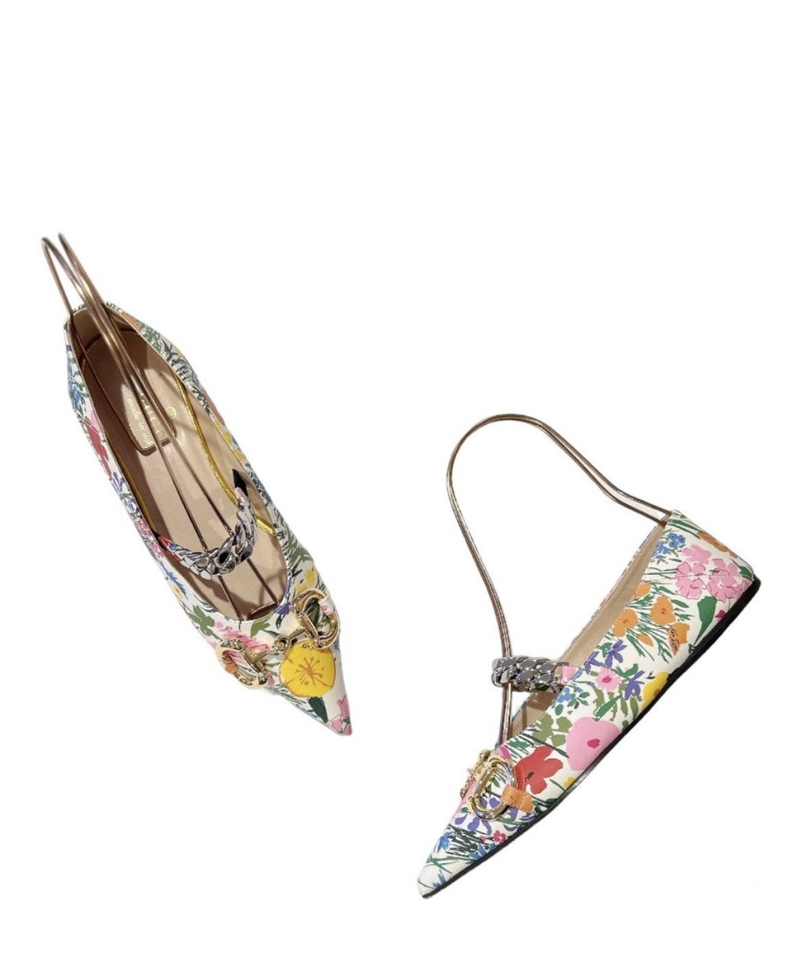 Gucci GUCCI Ken Scott Horsebit Deva Ballet Floral Size EU 35 US 5 Size US 5 / IT 35 - 2 Thumbnail