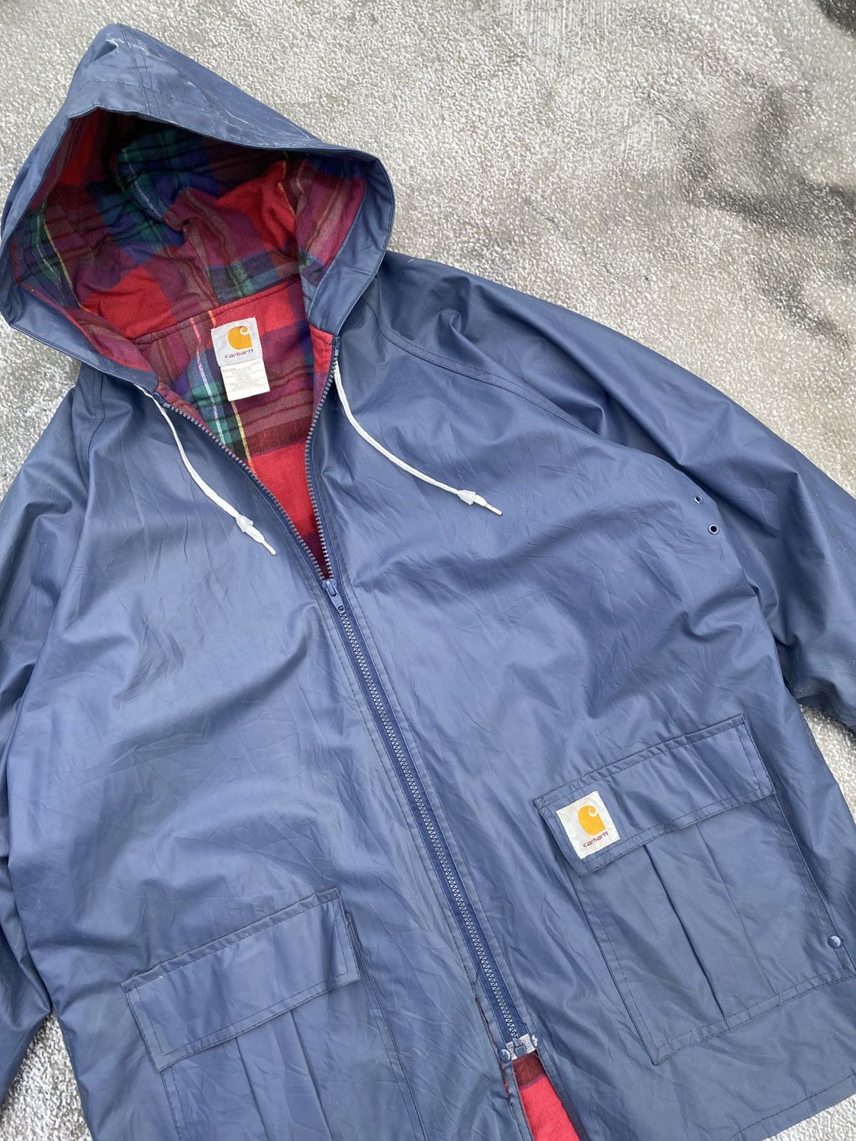 Carhartt Carhartt heavy raincoat jacket vintage Size US XL / EU 56 / 4 - 2 Thumbnail