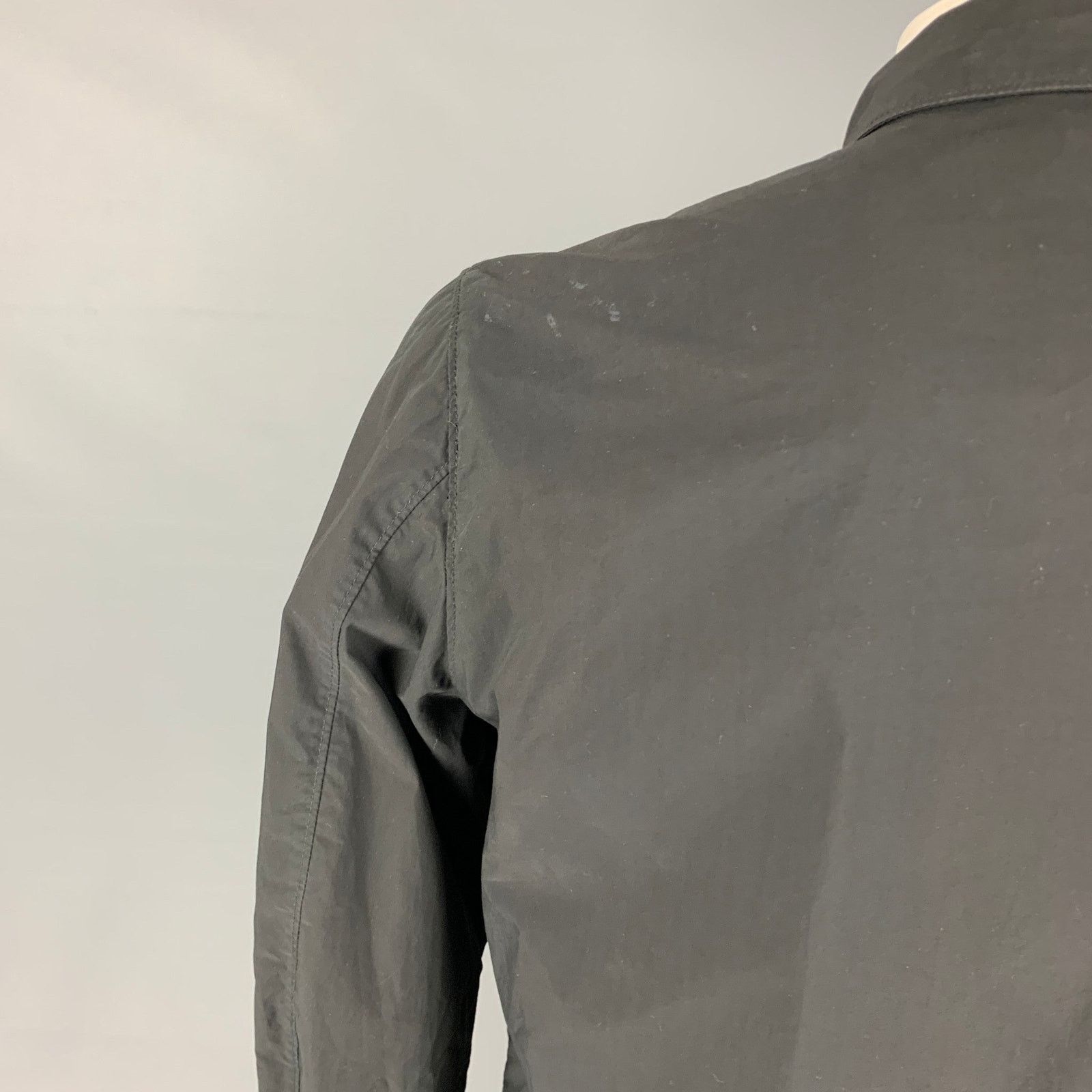Ten C Size L Black Cotton Polyester Patch Pocket Campus Jacket Size US L / EU 52-54 / 3 - 4 Thumbnail
