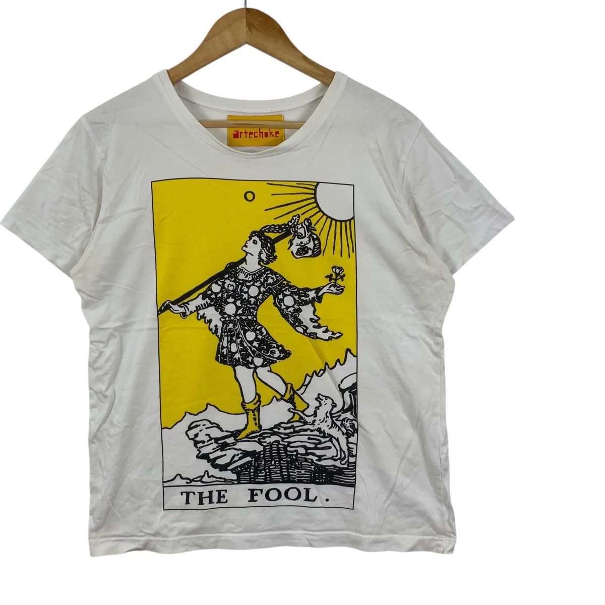 Other Vintage ARTECHOKE THE FOOL Tarot Card Illustration Tee Size L / US 10 / IT 46 - 4 Thumbnail