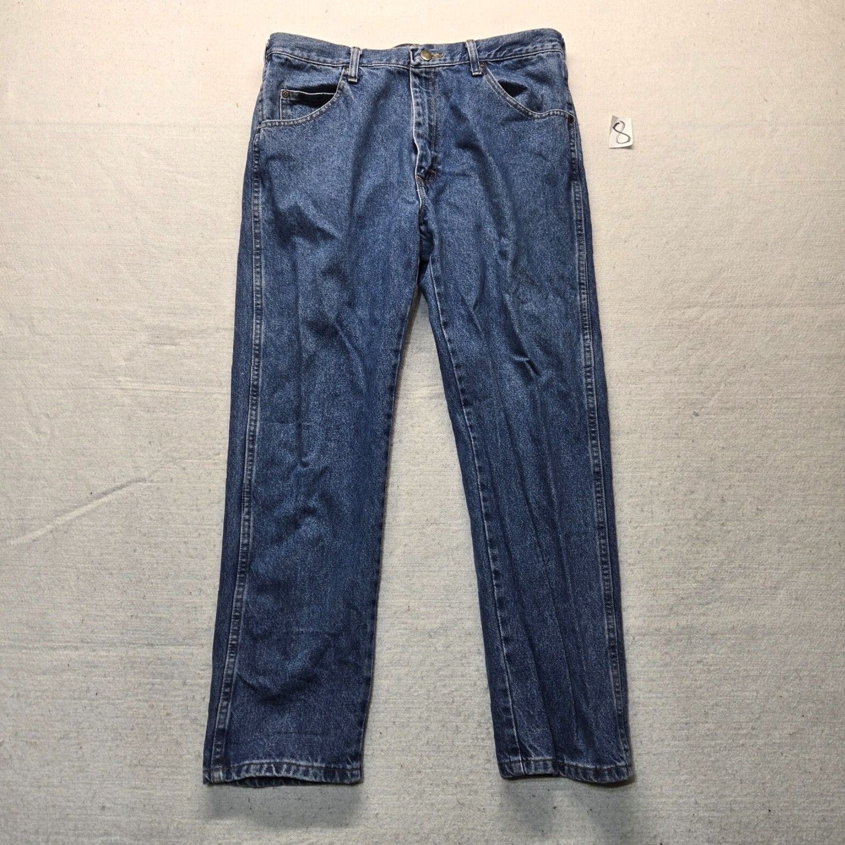 Wrangler Wrangler Jeans Denim Pants Regular Fit Adult Men's Size 36 x 29 Blue Size US 36 / EU 52 - 2 Thumbnail