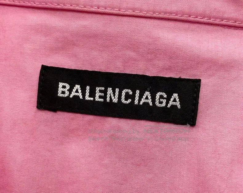Balenciaga Balenciaga Pink Back Letter Shirt. Size US S / EU 44-46 / 1 - 5 Thumbnail