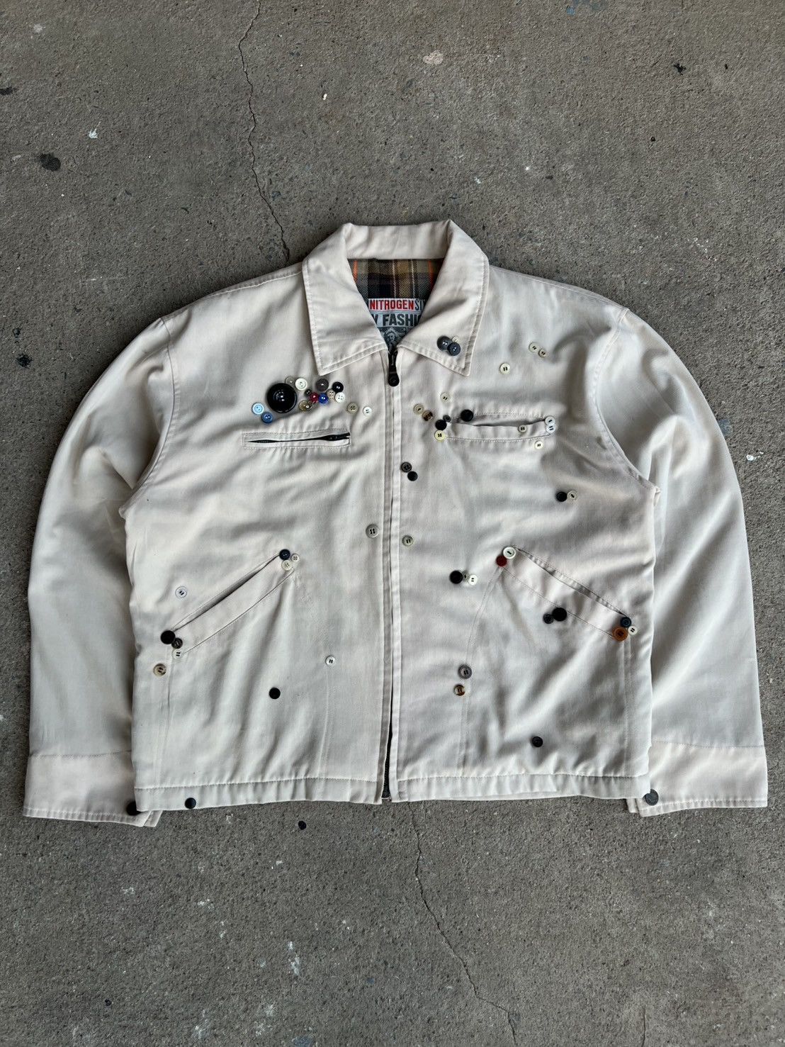Handmade Vintage Multiple buttons Jacket Size US M / EU 48-50 / 2 - 3 Thumbnail