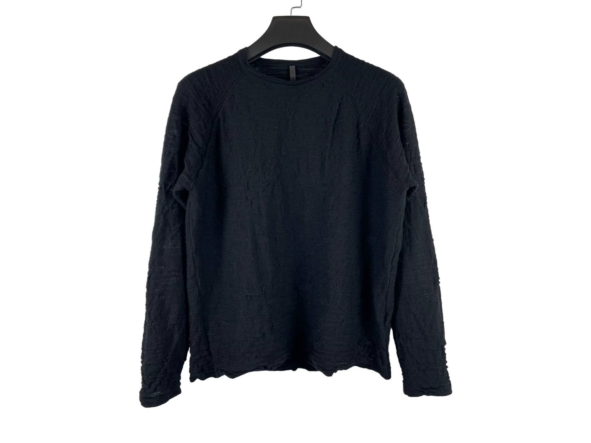 _J.L-A.L_ J.L-A.L Valio Knitted Textured Black Sweater Size US L / EU 52-54 / 3 - 1 Thumbnail
