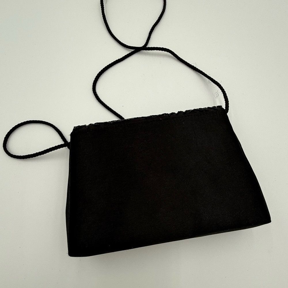 Other Elegant Vintage Black Beaded Evening Clutch Size ONE SIZE - 2 Thumbnail