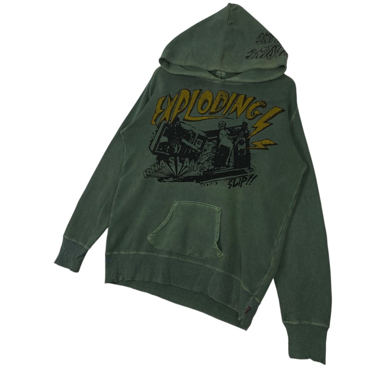 Other Vintage RNA Japan Stonewash Green Hoodie Sweater Big Logo Size US M / EU 48-50 / 2 - 2 Thumbnail