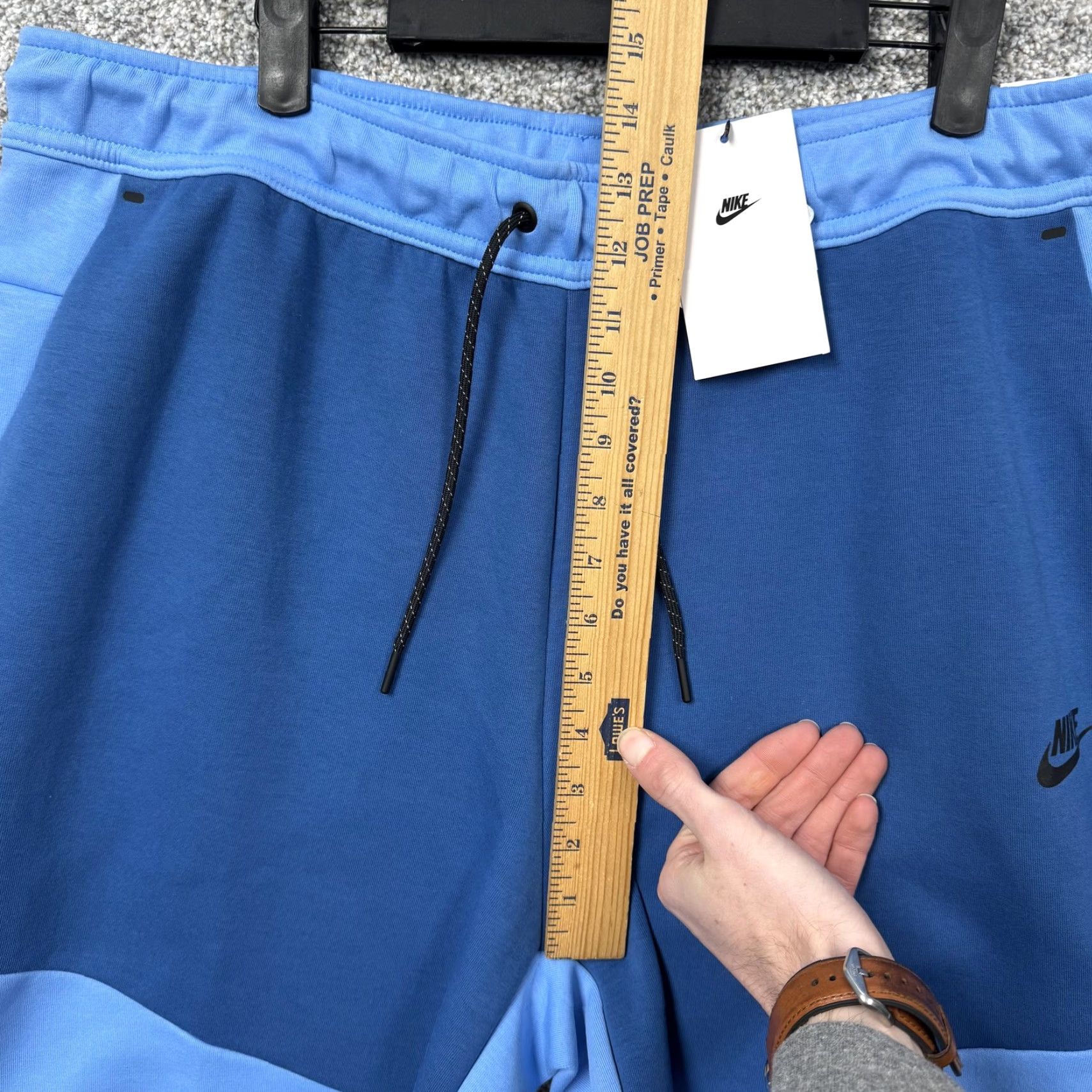 Nike Nike Sweatpants Jogger Pants Colorblock 2XL Blue Tech Fleece Mens Slim Fit Cuffed Size US 39 - 4 Thumbnail