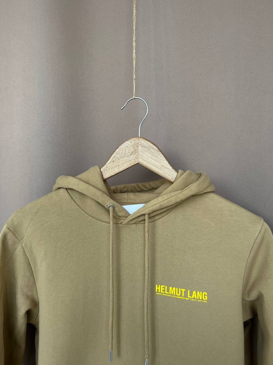 Helmut Lang Helmut Lang Hoodie Mens Size S Small Logo Olive Long Sleeve Size US S / EU 44-46 / 1 - 2 Thumbnail