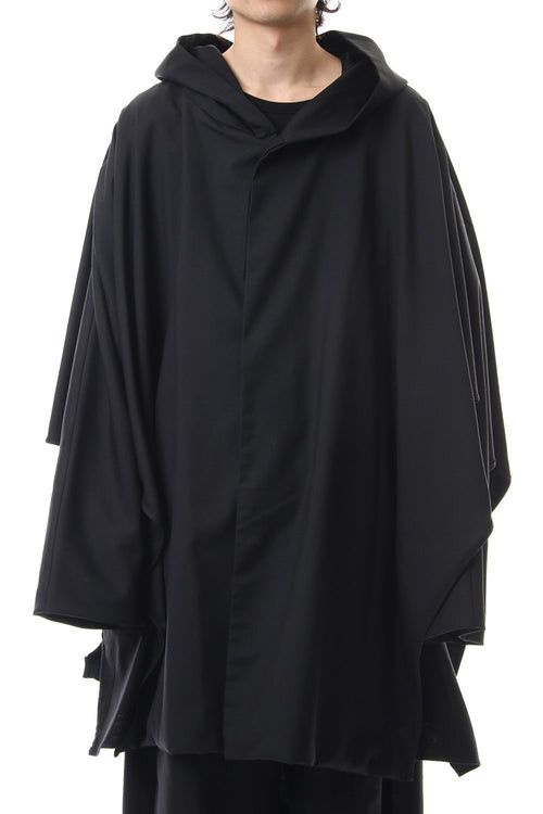 image of Groundy x Yohji Yamamoto Cloak Hooded Outwear Cotton in Black, Men's (Size Large)
