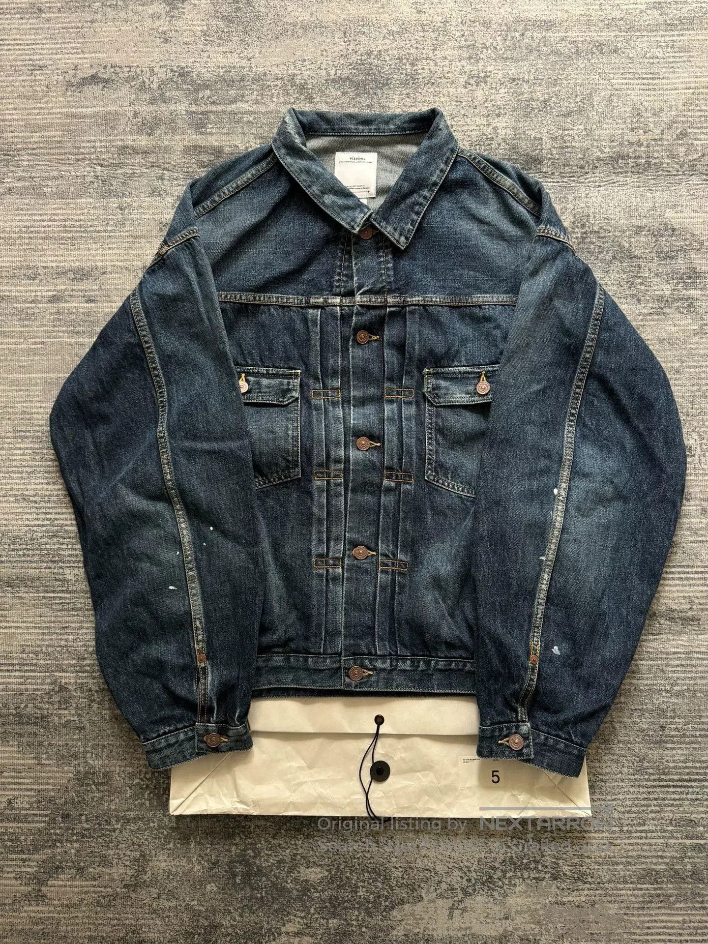 Visvim visvim ss 101xx jacket in damaged denim. Size US M / EU 48-50 / 2 - 1 Thumbnail