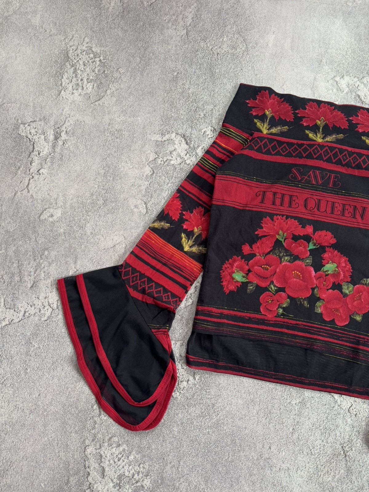 Jean Paul Gaultier NEW Save The Queen XS Maglia mesh blouse shirt top big logo Size XS / US 0-2 / IT 36-38 - 5 Thumbnail