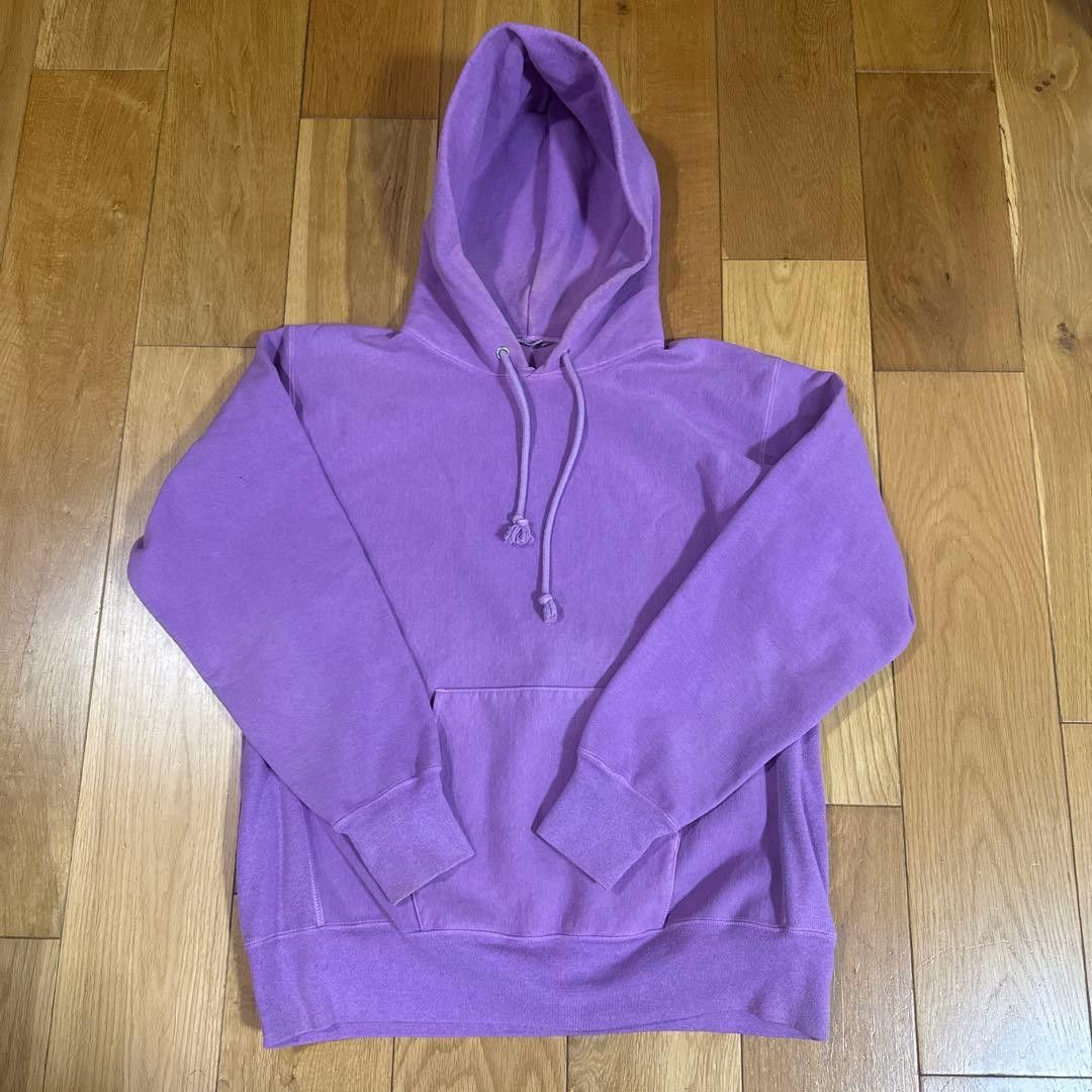 AURALEE Super Milled Sweat Pullover Hoodie Purple 4
