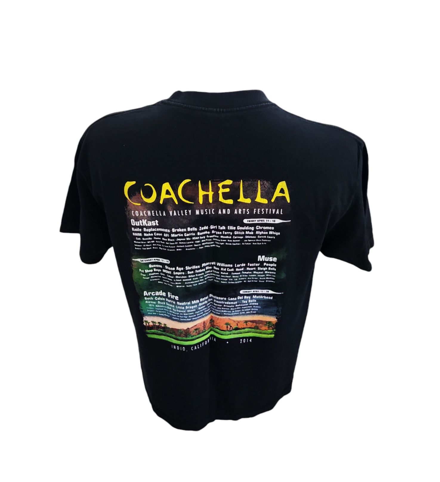 COACHELLA MUSIC FESTIVAL 2014 VINTAGE T SHIRT RARE OUTKAST