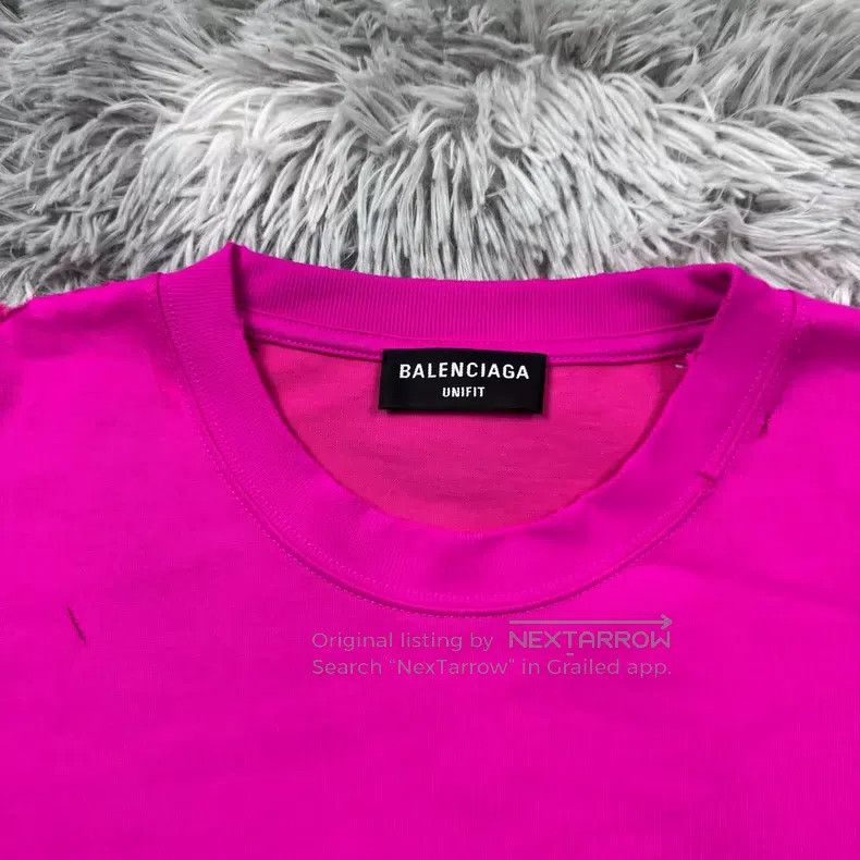 Balenciaga Balenciaga Slogan Destruction Short Sleeve Size US M / EU 48-50 / 2 - 2 Thumbnail