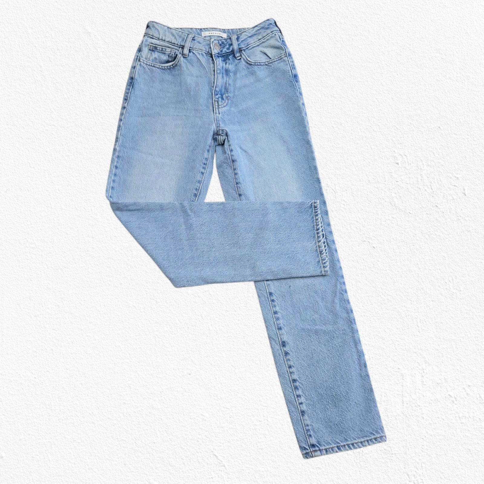 Pacsun PacSun Light Wash Mom Jeans Size 23 Straight Leg Size 23" - 2 Thumbnail