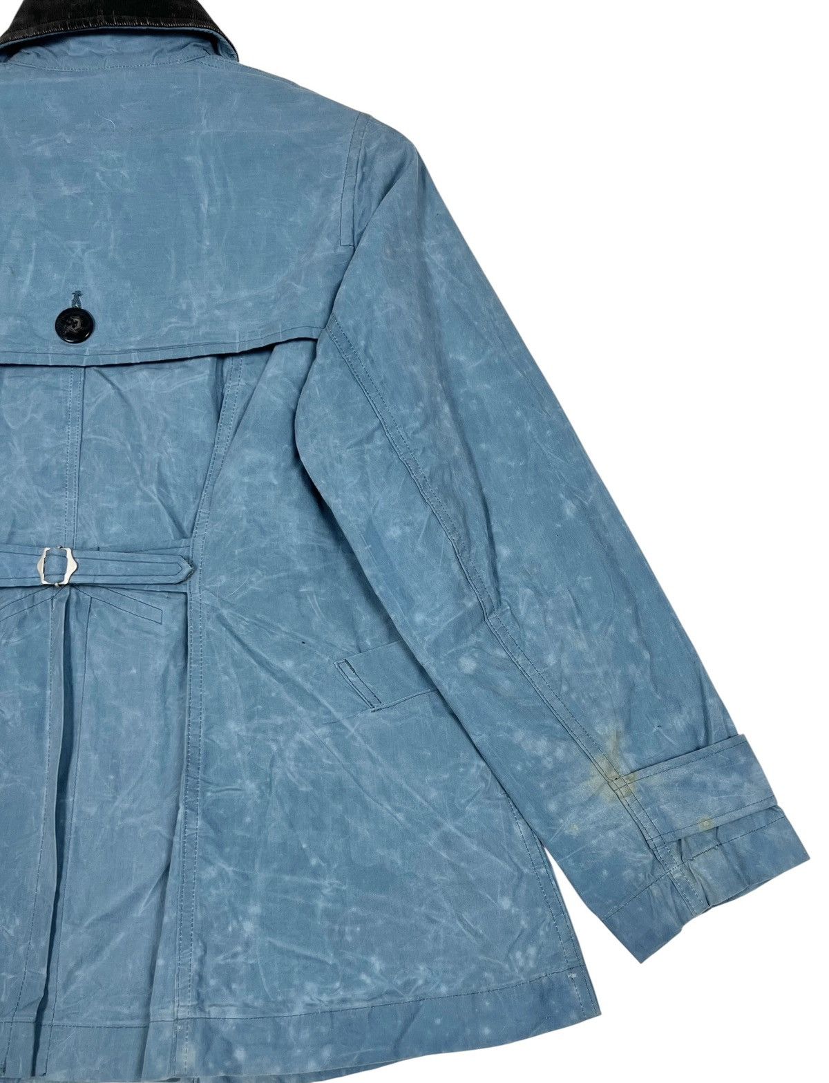 Kapital Kapital Indigo Dyed Work Jacket Waxed Cotton Patina Trench Size US S / EU 44-46 / 1 - 7 Thumbnail