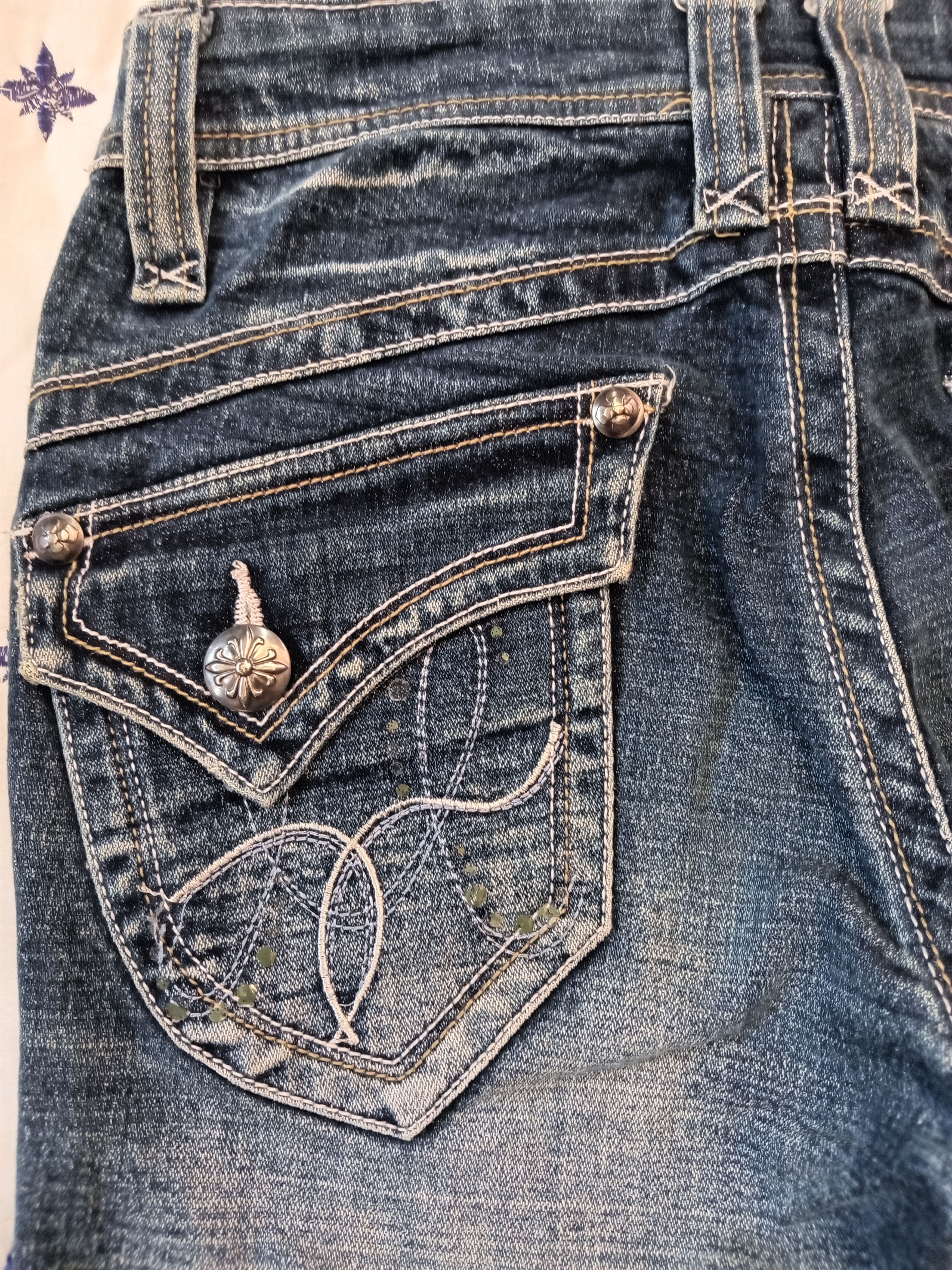Japanese Brand Original Jeans Garment Japanese Flared Jeans Size 28" / US 6 / IT 42 - 9 Thumbnail