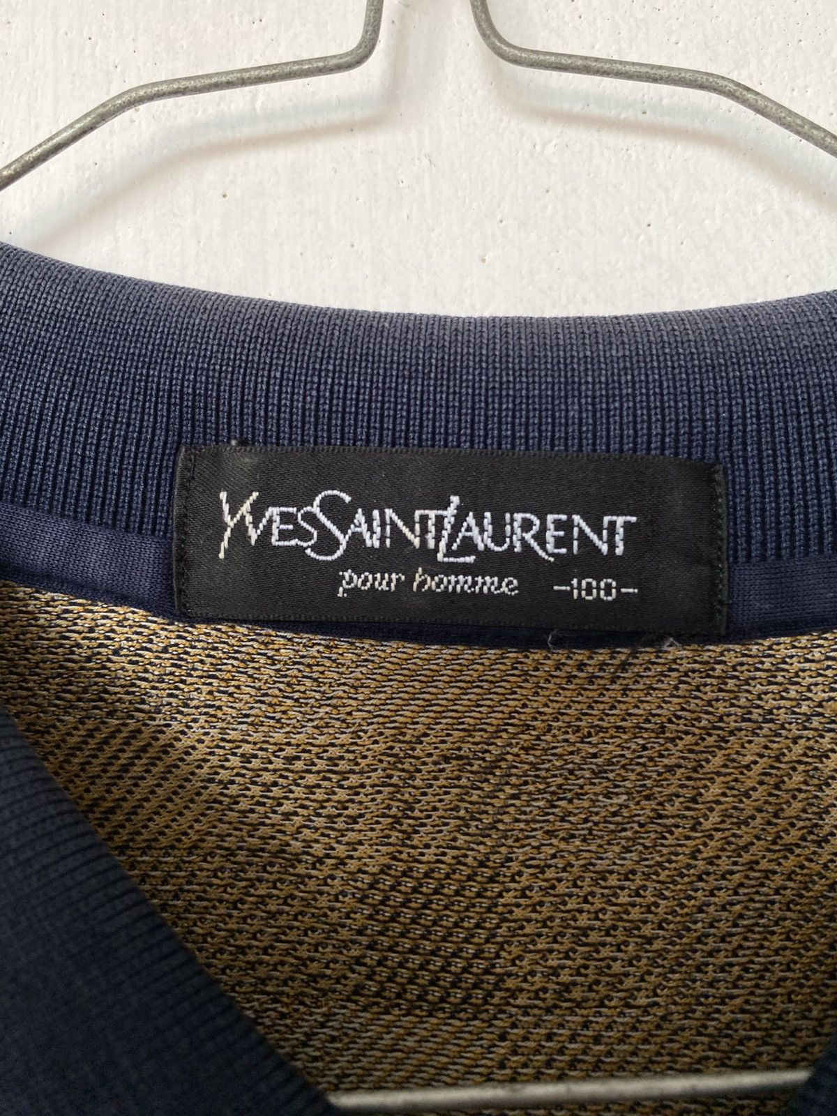 Yves Saint Laurent Vintage Ysl Longsleeve Polo Shirt Size US L / EU 52-54 / 3 - 7 Thumbnail