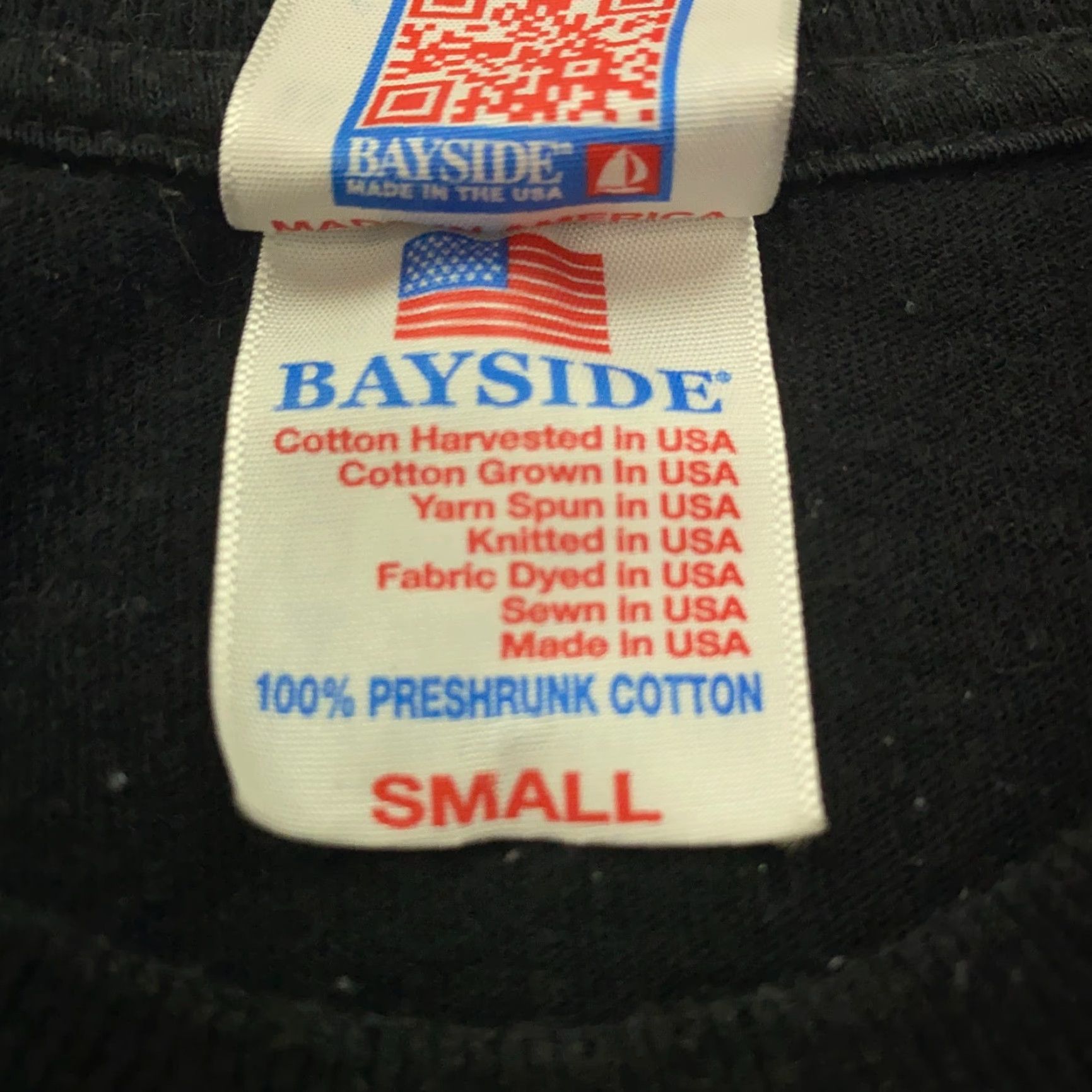 Vintage Vintage Bayside USMC Seal Shirt Mens Small Black Cotton Jersey Logo Military USA Short Sleeve Crew Neck T-Shirt Size US S / EU 44-46 / 1 - 5 Thumbnail