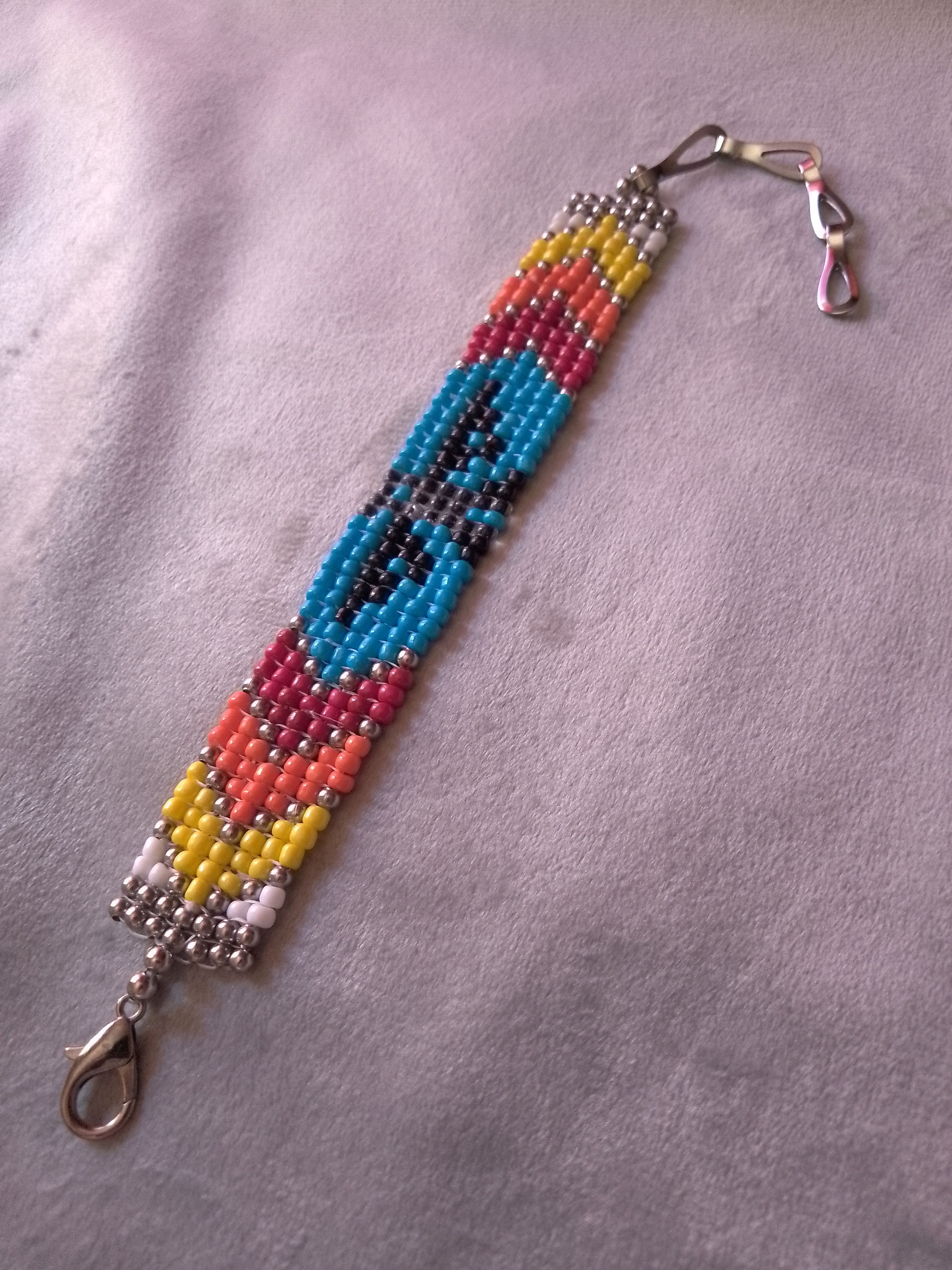 Handmade Ethnic bracelet Native Americans style Size ONE SIZE - 2 Thumbnail