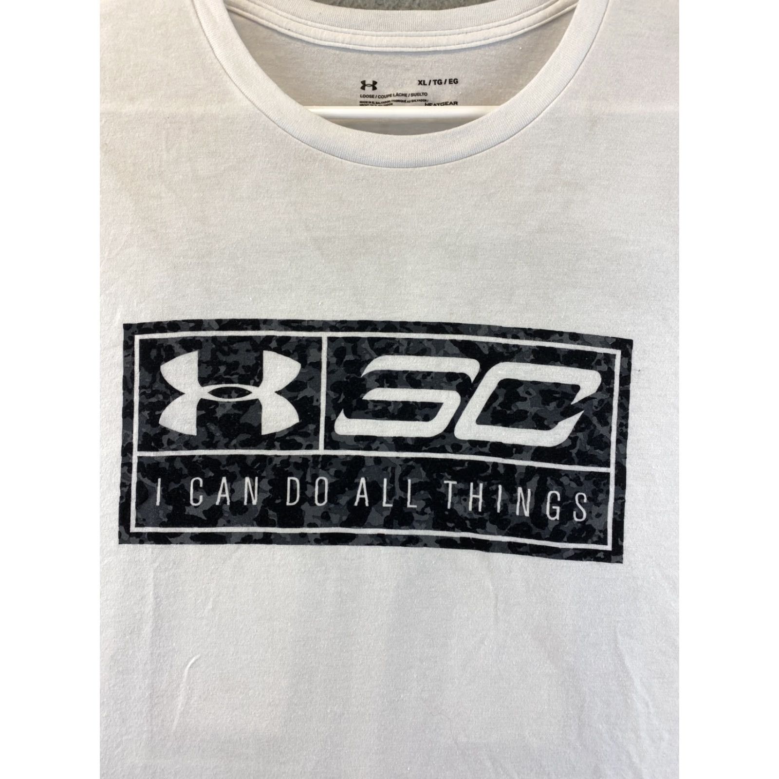 Under Armour Under Armour T-Shirt Mens XL White UA Tech Athletic Training Logo 90s USA Size US XL / EU 56 / 4 - 2 Thumbnail