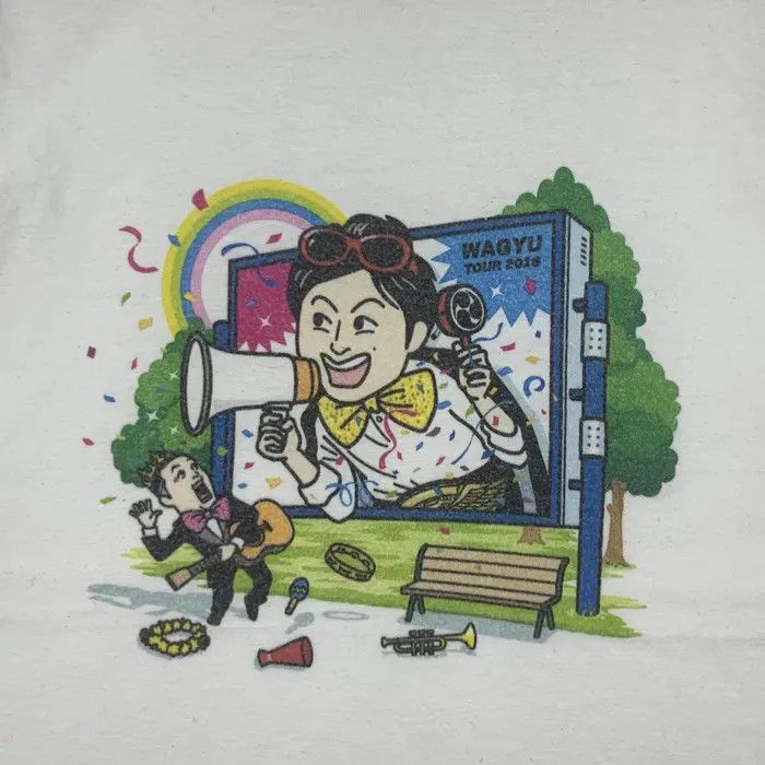 Vintage WAGYU JAPANESE COMEDY Skit Yoshimoto Kogyo Tour Tee Shirt Size US M / EU 48-50 / 2 - 3 Thumbnail