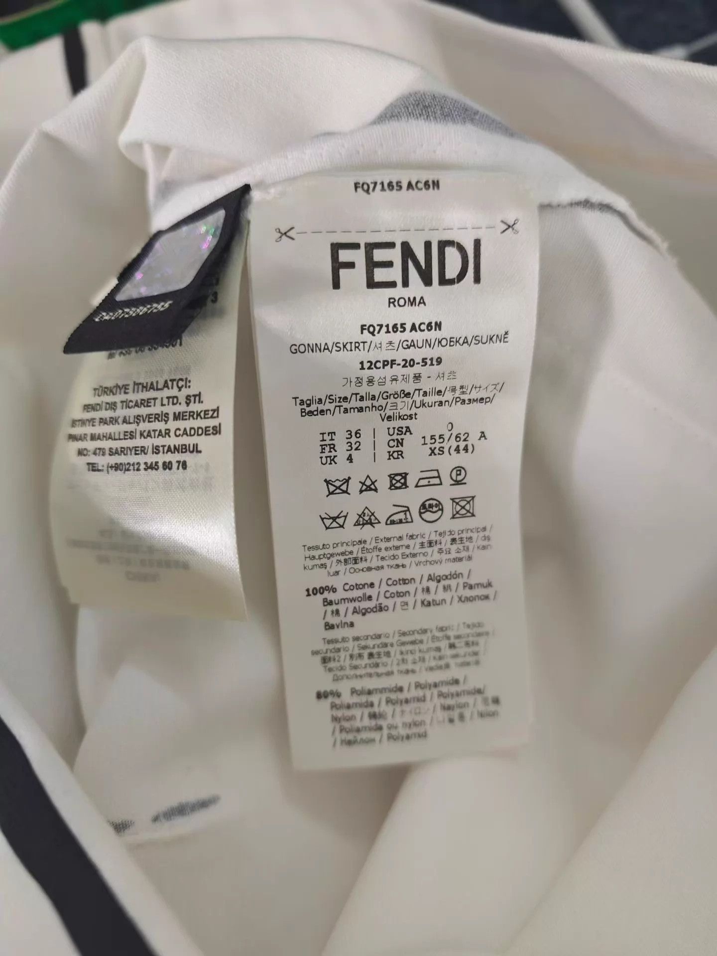 Fendi Fendi Comic Line Logo Skirt 36 Size 25" / US 0 / IT 36 - 4 Thumbnail