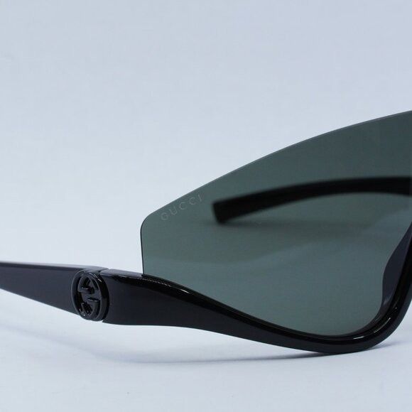 Gucci Gucci GG1650S 001 Sunglasses Shiny Black Shield Frame Size ONE SIZE - 7 Thumbnail