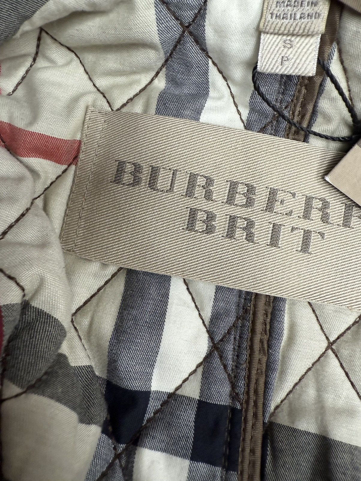 Burberry Burberry brit men’s mushroom Russell quilted jacket large Size US L / EU 52-54 / 3 - 7 Thumbnail