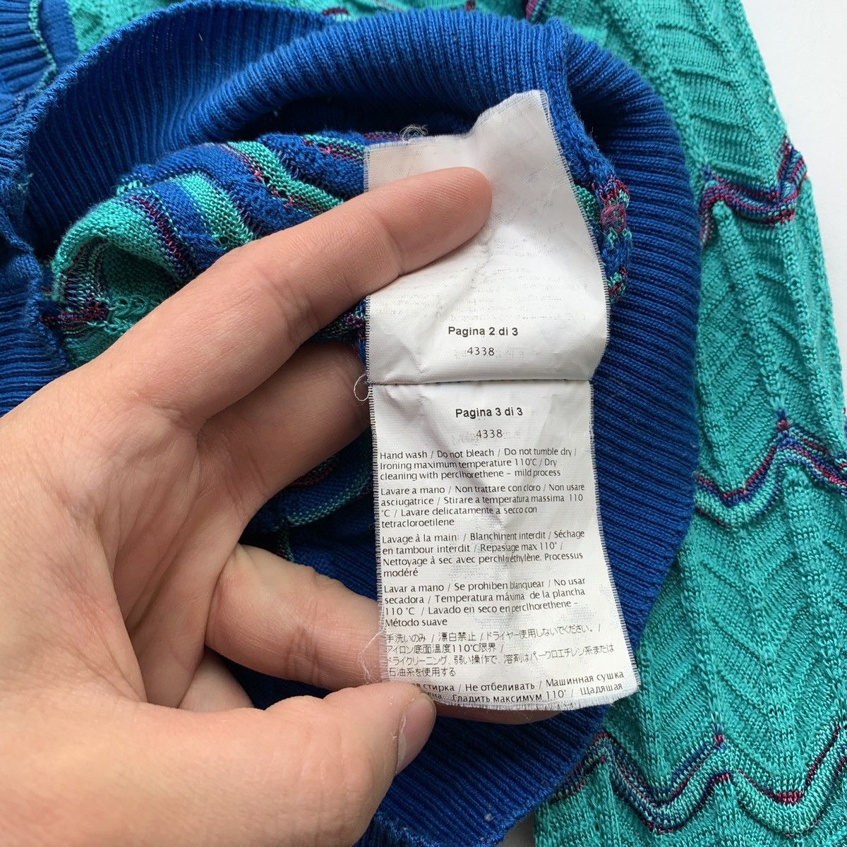 Missoni × Vintage Vintage Cardigan Missoni Knit Size M / US 6-8 / IT 42-44 - 10 Thumbnail
