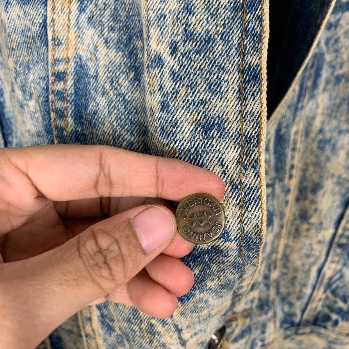 Vintage NEW ORLEANS Stone Wash Denim Jacket #2179-C96 Size US L / EU 52-54 / 3 - 14 Thumbnail