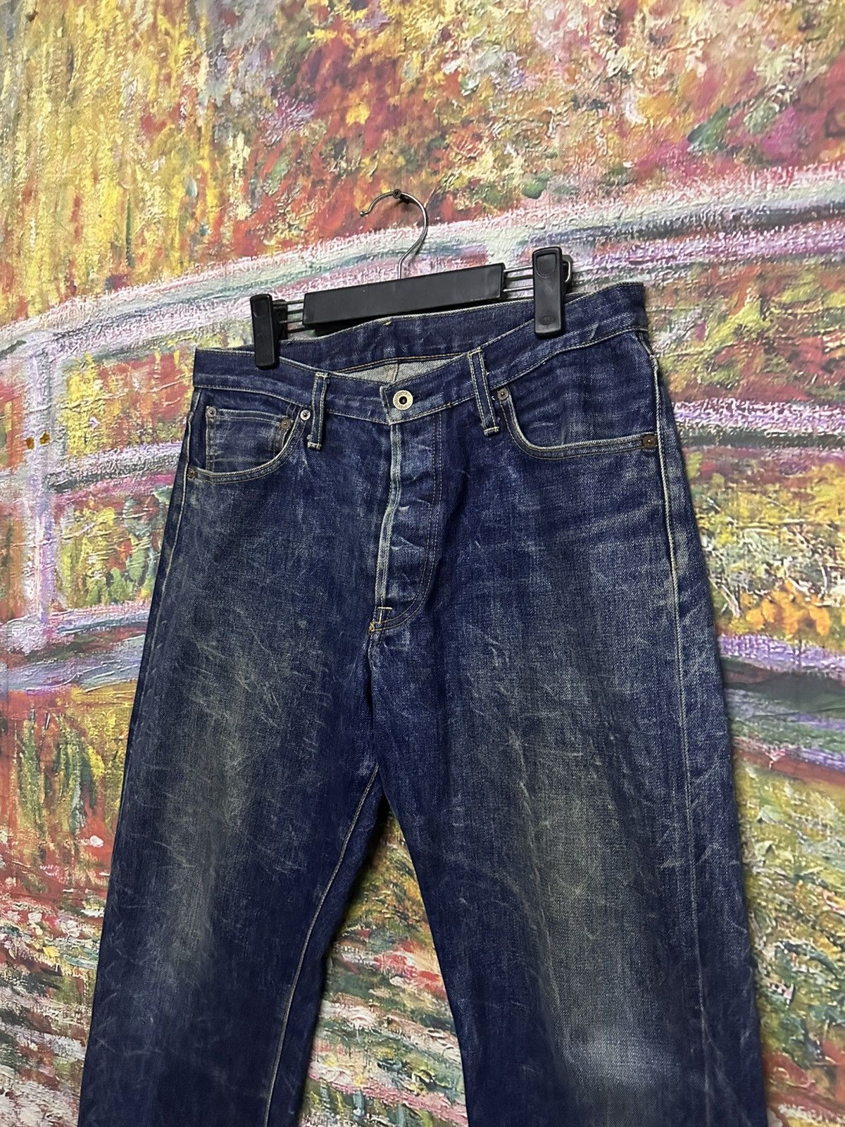 Japanese Brand Vintage Blue Way Jeans Size US 32 / EU 48 - 5 Thumbnail
