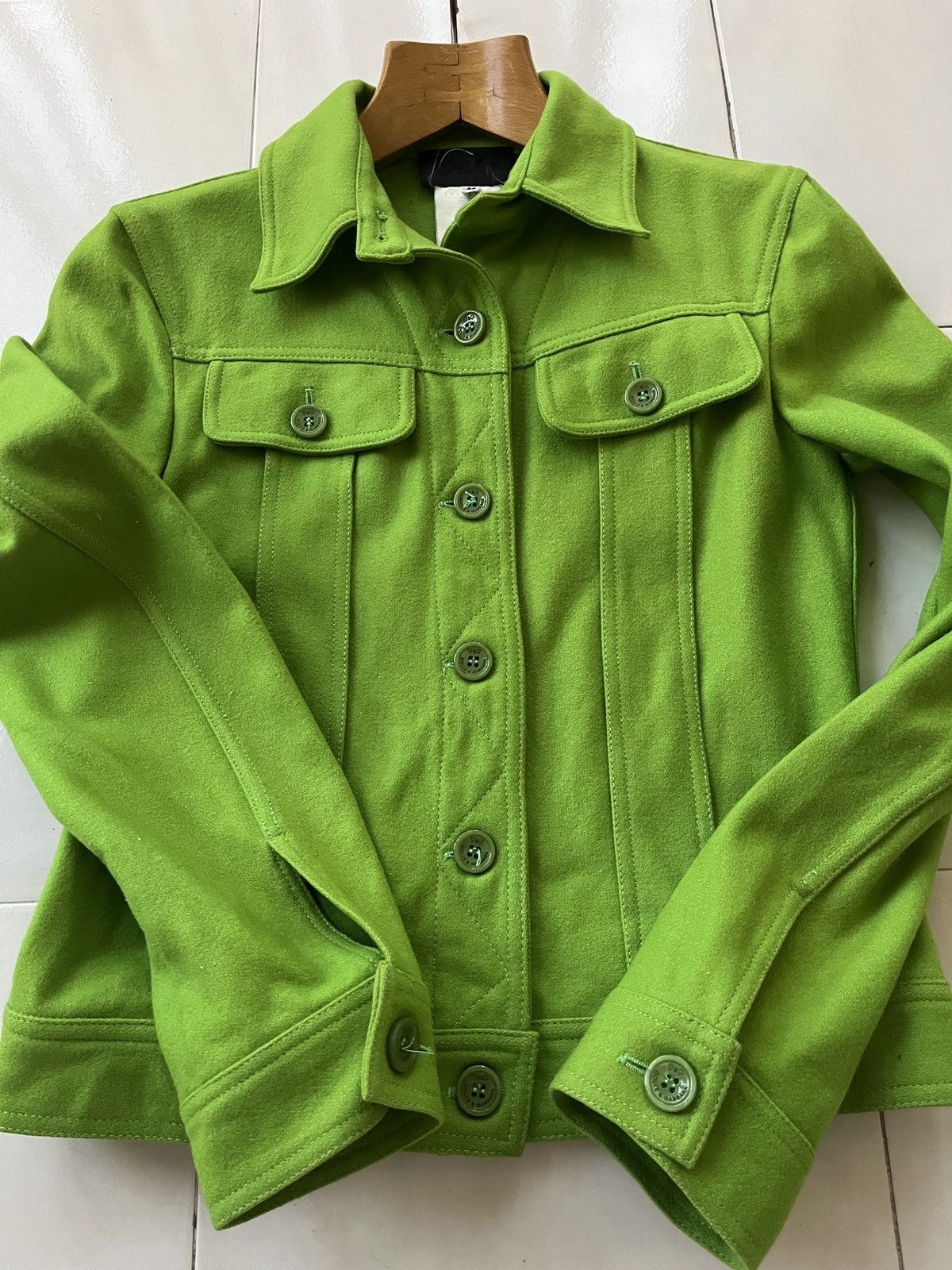 Dolce & Gabbana Dolce & Gabbana Green Neon Wool Jacket Size XS / US 0-2 / IT 36-38 - 16 Thumbnail