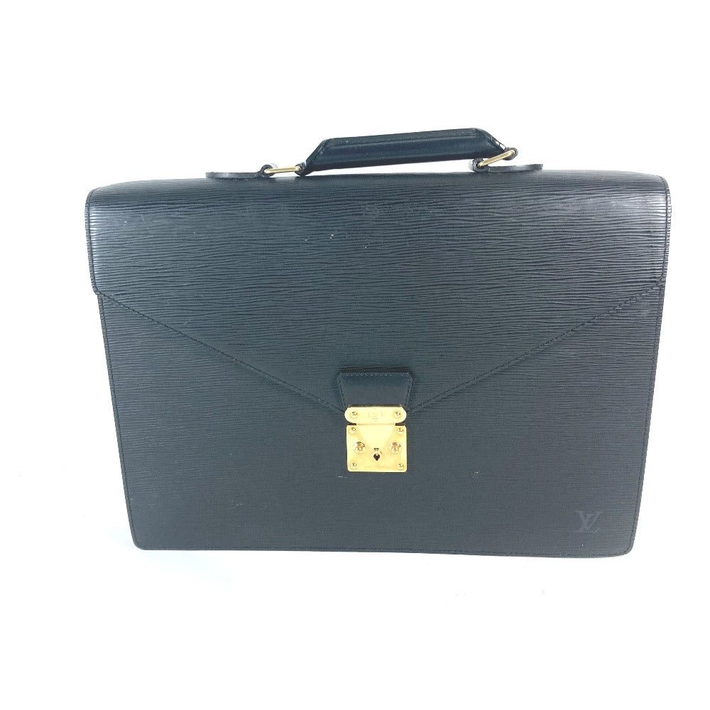 Louis Vuitton Louis Vuitton M54412 Epi Serviette Ambassador Briefcase Handbag Business Bag Leather Men Noir Black Size ONE SIZE - 1 Thumbnail