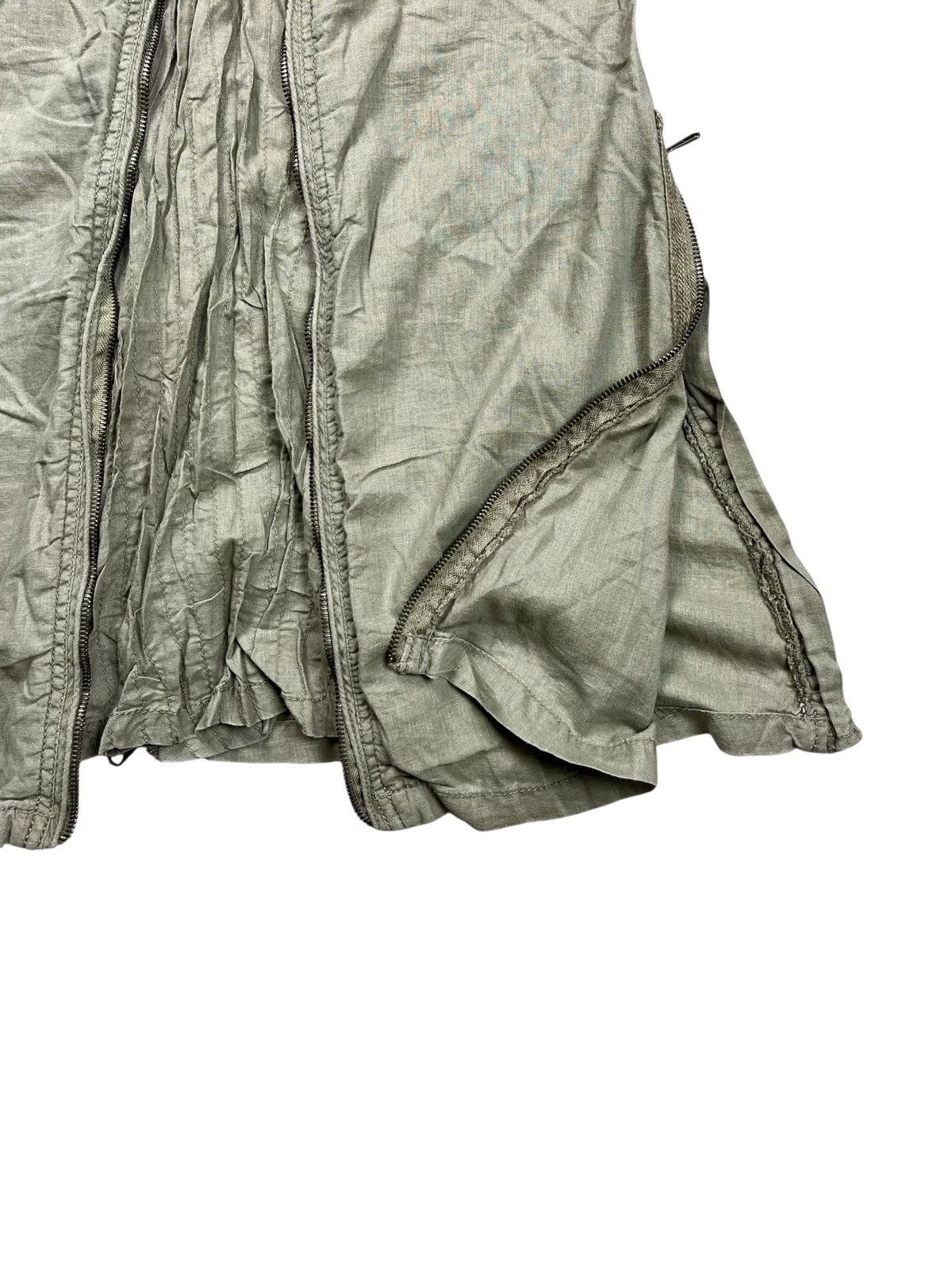 If Six Was Nine 2000s GOA - Multizpper Parachute Cargo Skirt Size 29" - 6 Thumbnail