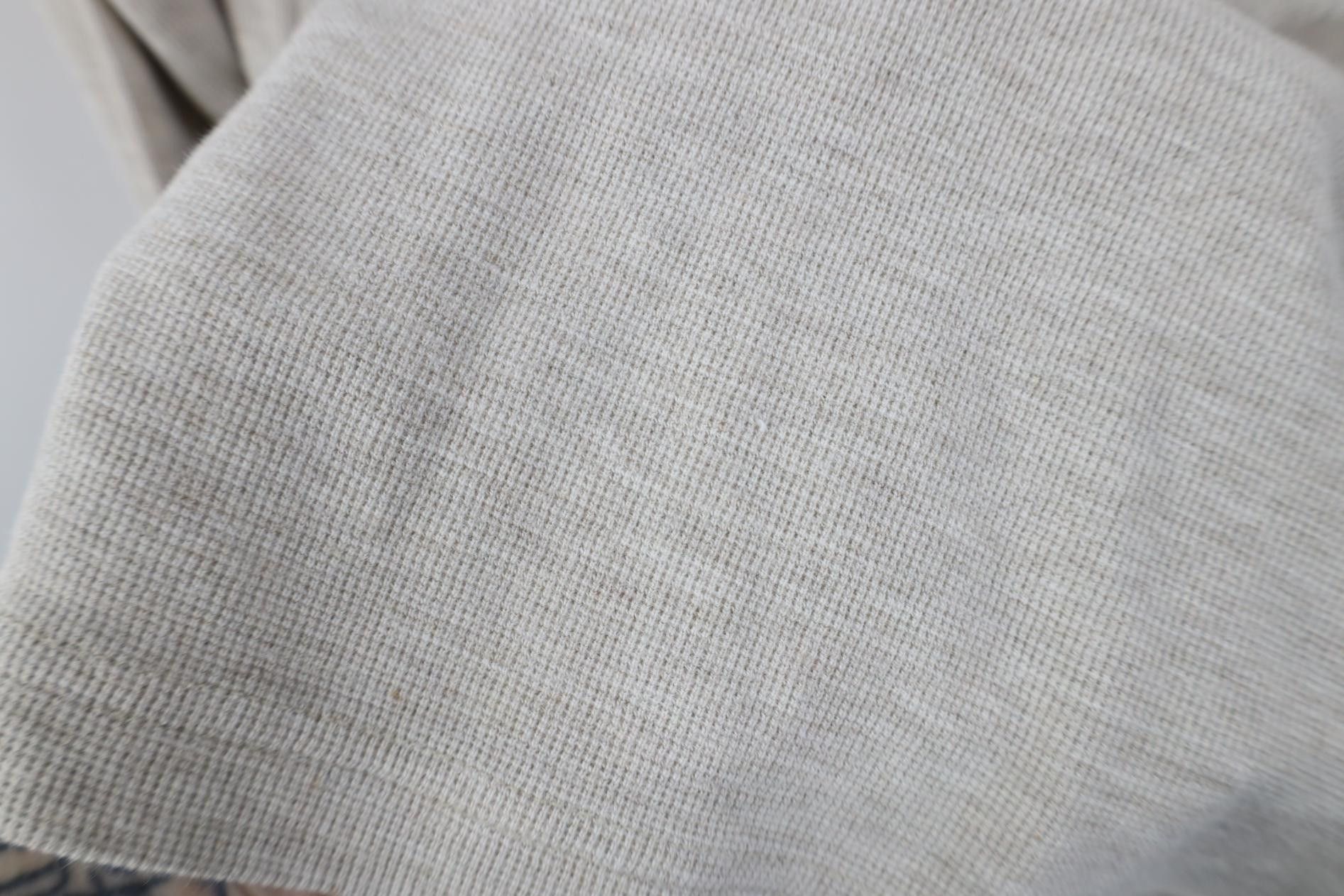 Vintage Vintage 90s Streetwear Waffle Knit Henley T-Shirt Beige Size US L / EU 52-54 / 3 - 6 Thumbnail